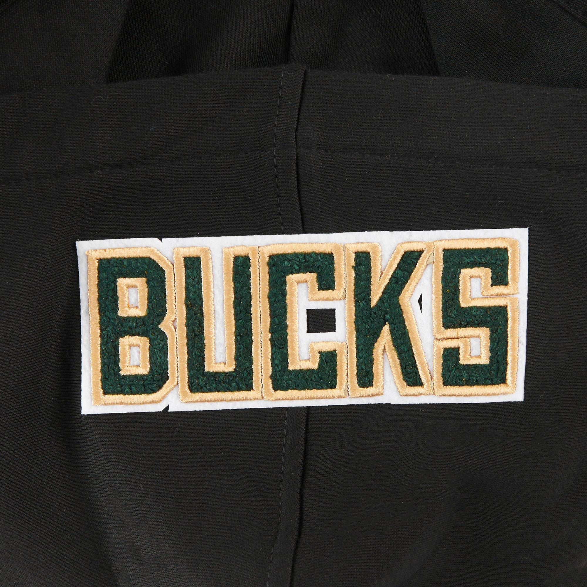 Pro Standard Little Boys​' NBA Milwaukee Bucks Classic Fleece PO​ Hoodie - Black - BLACK Thumbnail View 5