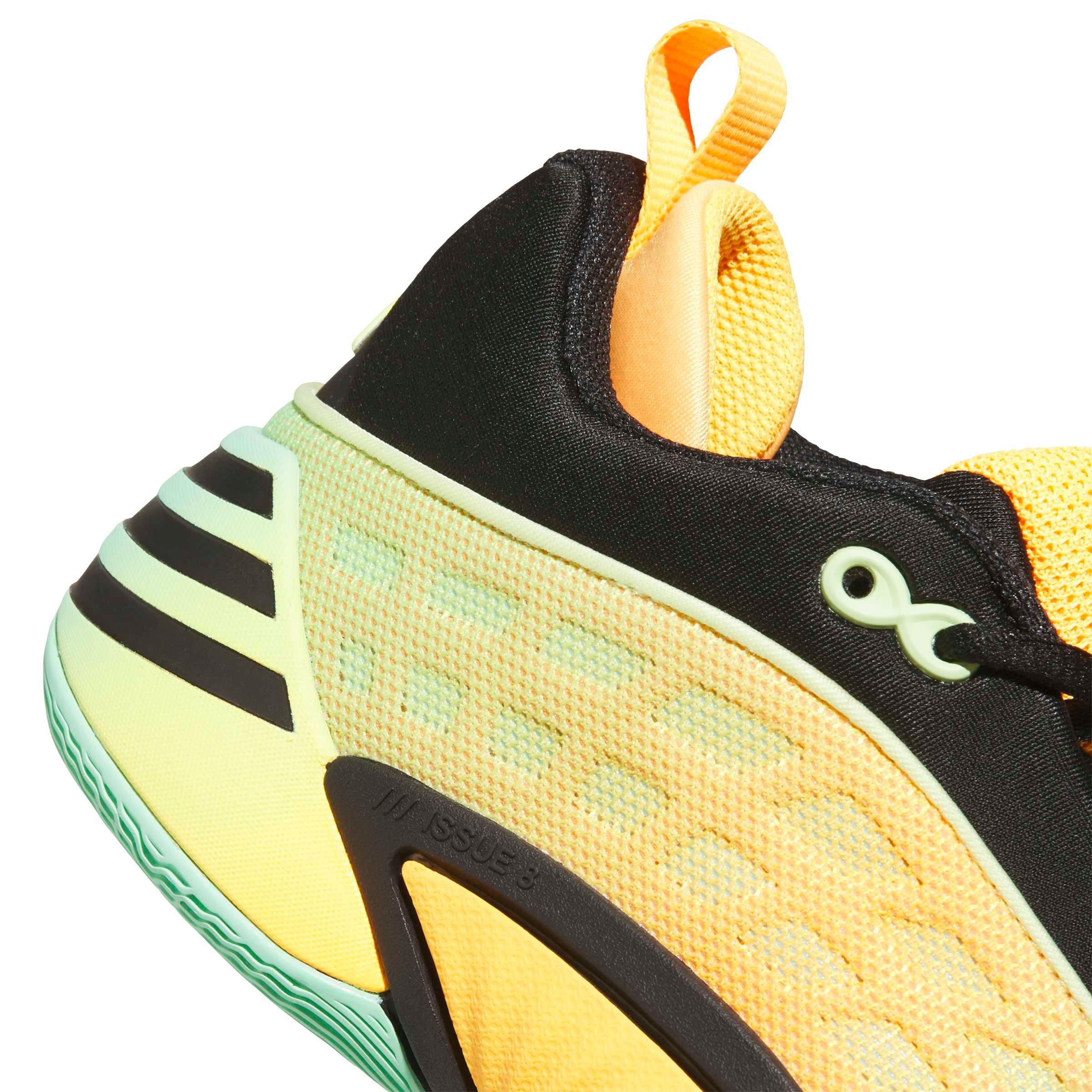 adidas D.O.N. Issue 8 "Lucid Tangerine" Grade School Kids' Basketball Shoe - TANGERINE/BLACK/MINT