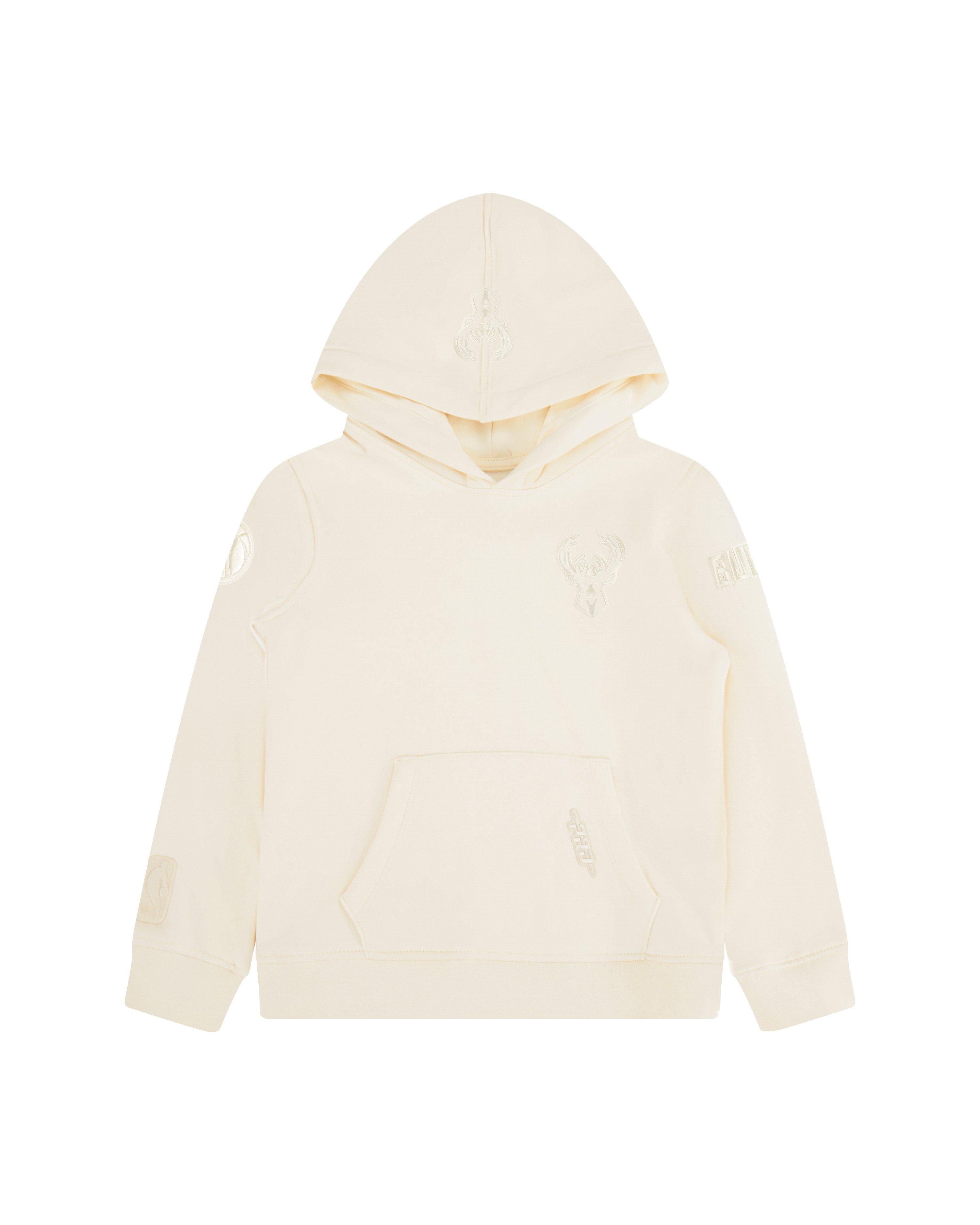 Pro Standard Little Boys​' NBA Milwaukee Bucks Neutral Fleece PO​ Hoodie -Cream - CREAM Thumbnail View 1