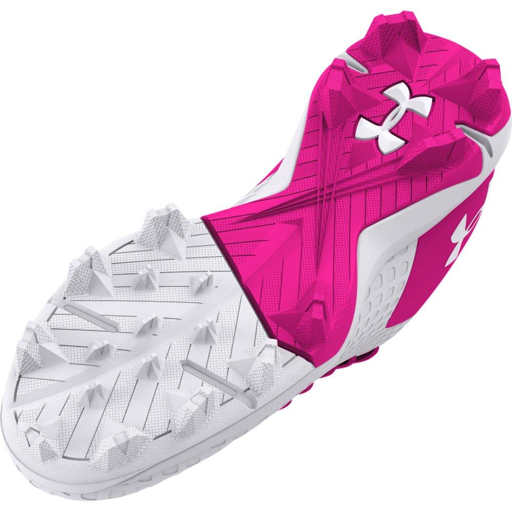 Under Armour Glyde 2 RM Jr.  Preschool Girls' "White/Topic Pink" Softball Cleat