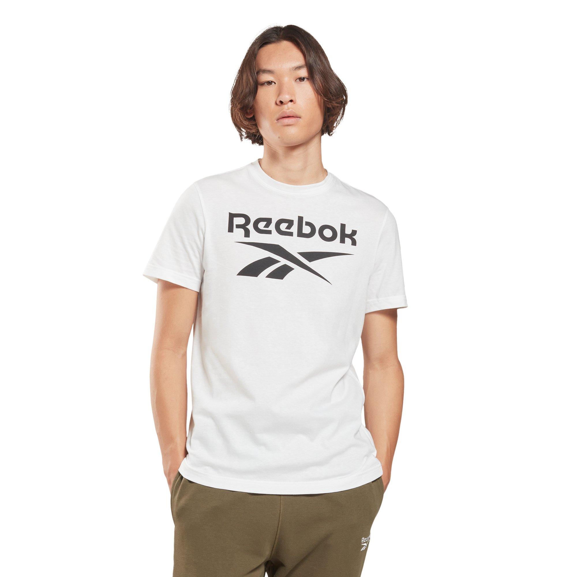 Reebok Men's Identity Big Logo Tee - White - WHITE Thumbnail View 1