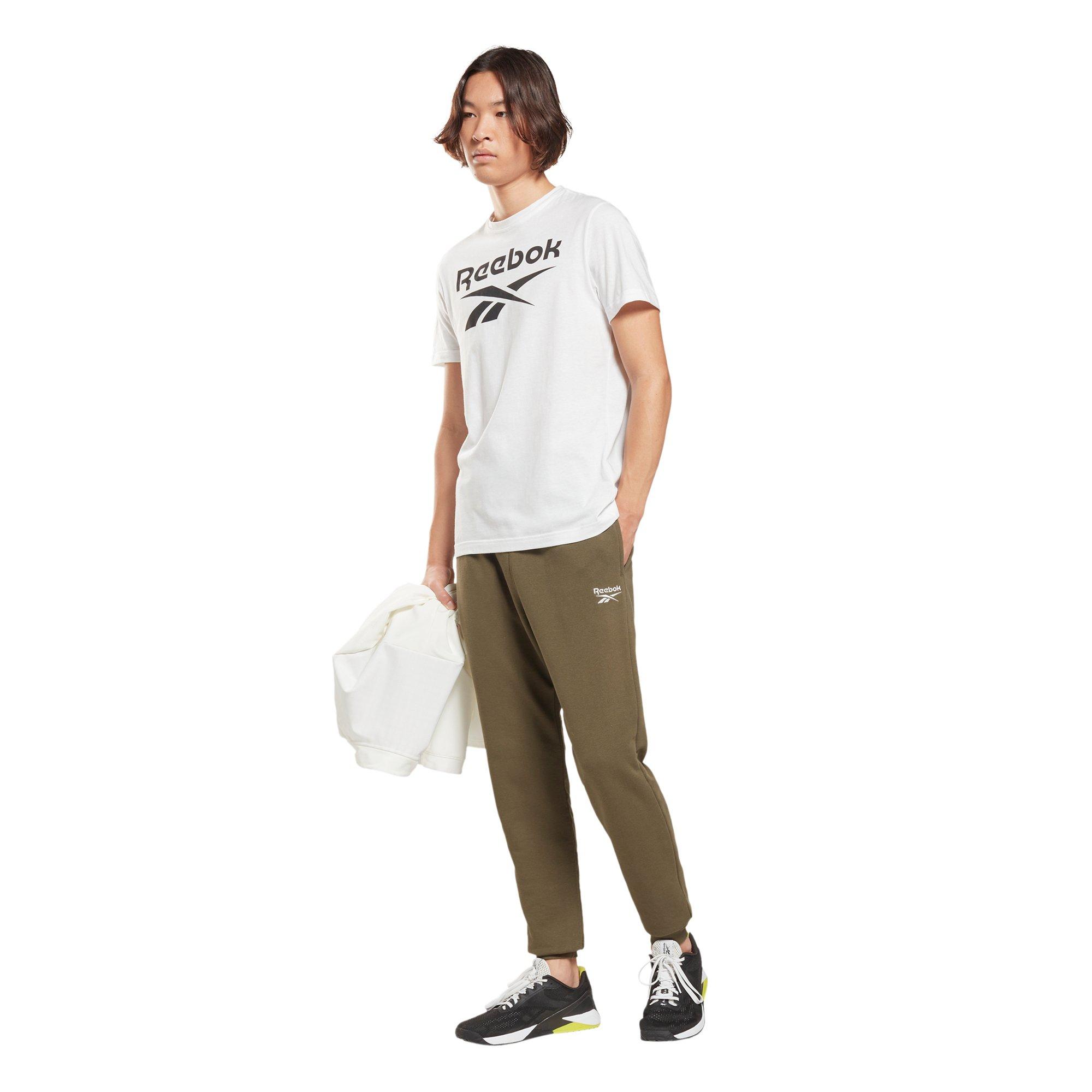 Reebok Men's Identity Big Logo Tee - White - WHITE Thumbnail View 3