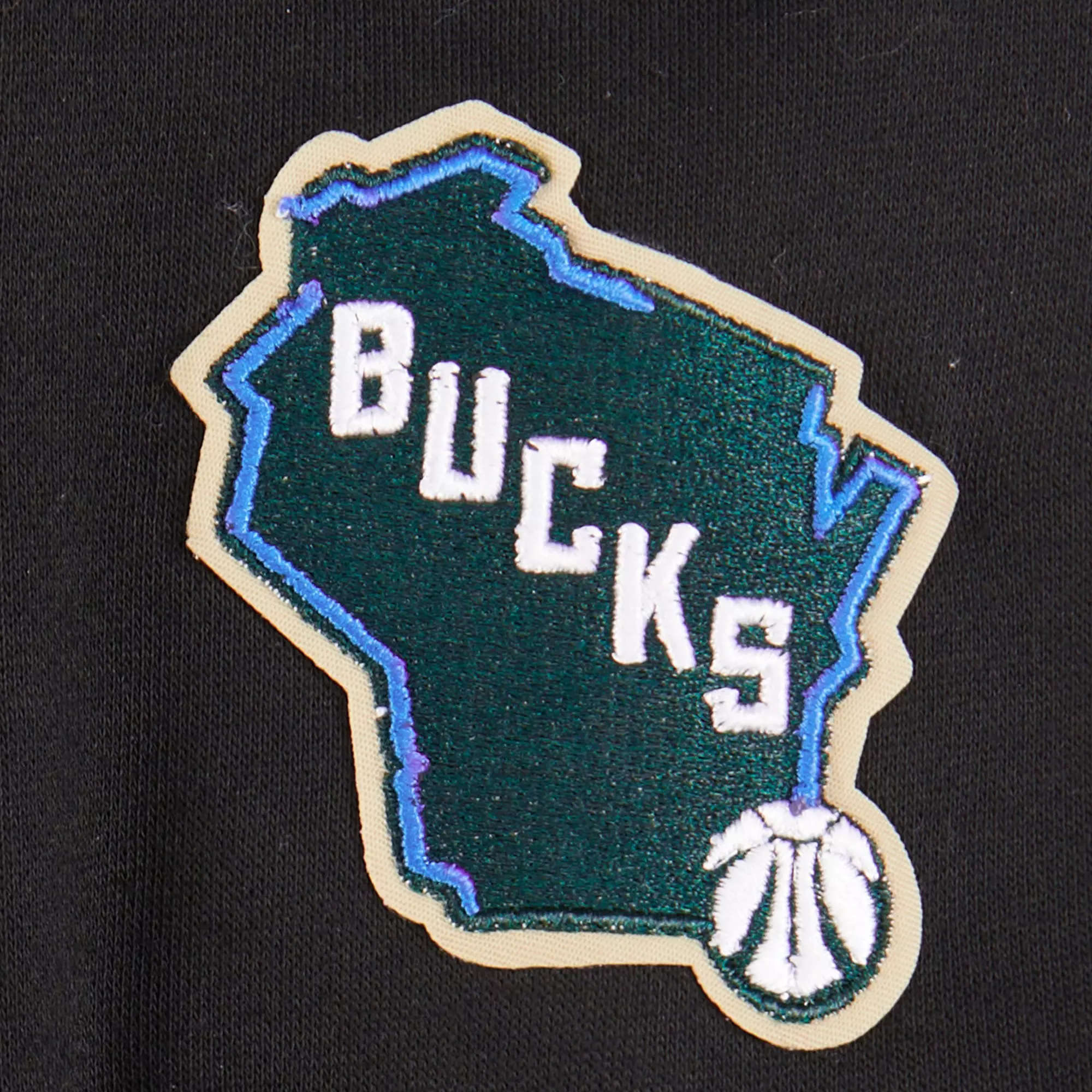 Pro Standard Little Boys​' NBA Milwaukee Bucks Retro Classic Rib Fleece PO Hoodie -Black - BLACK
