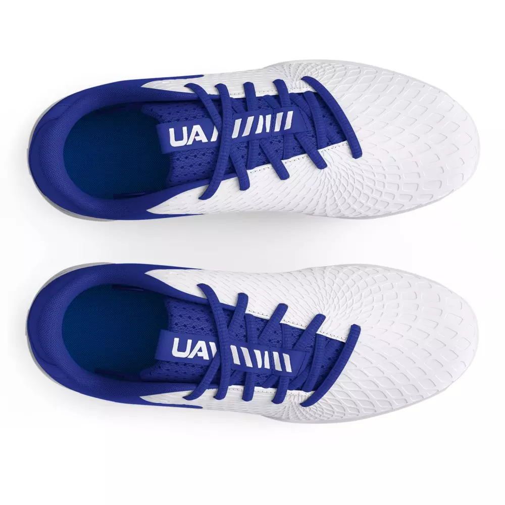 Under Armour Glyde 2 RM Jr. "White/Royal" Grade School Girls' Softball Cleat - WHITE/ROYAL