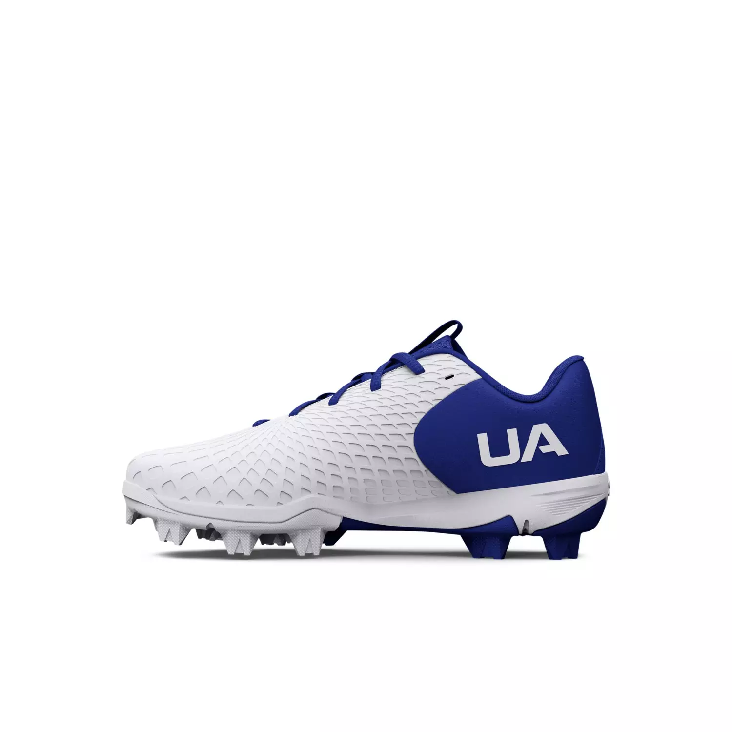 Under Armour Glyde 2 RM Jr. "White/Royal" Preschool Girls' Softball Cleat - WHITE/ROYAL