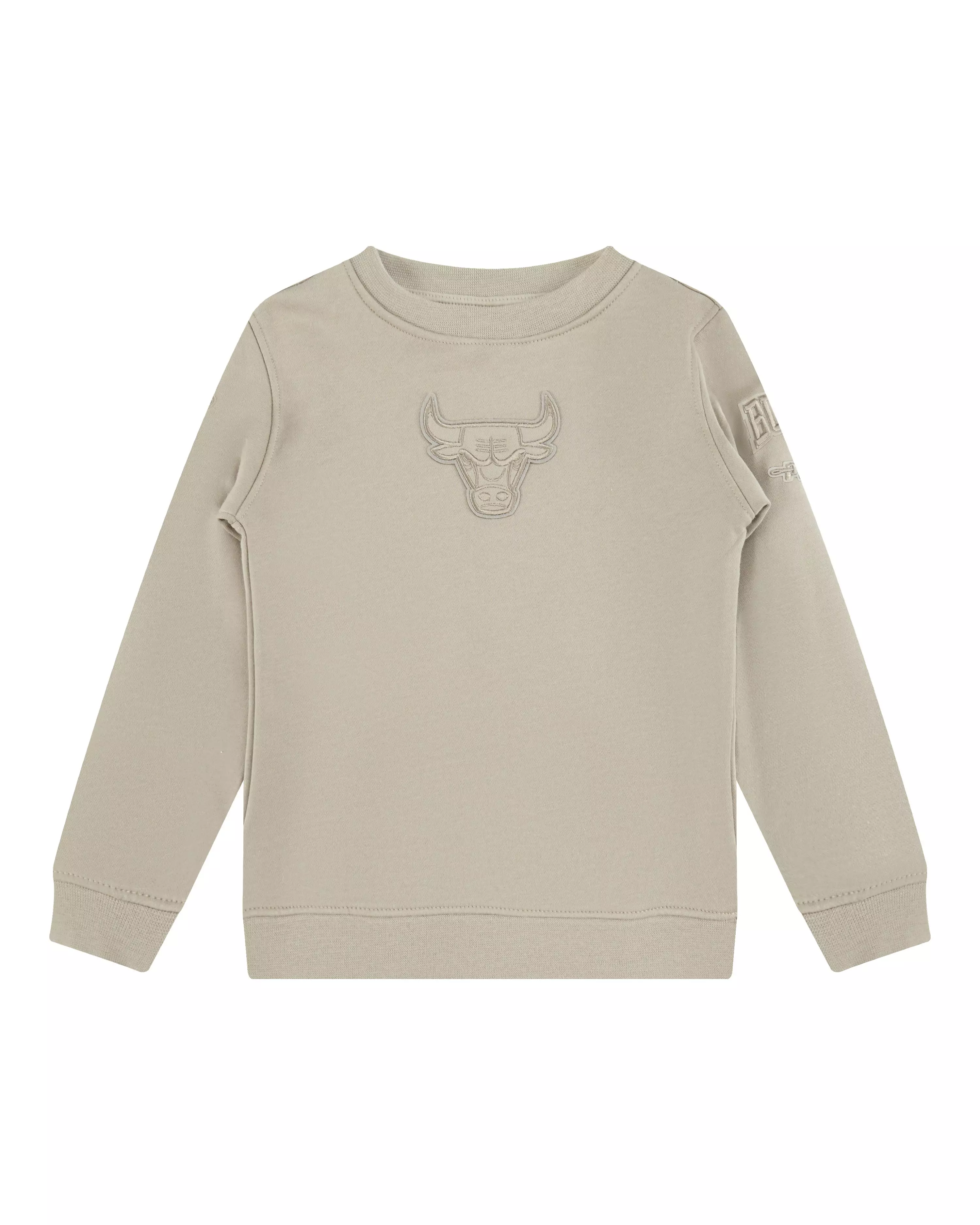 Pro Standard Toddler Boys' NBA Chicago Bulls Neutral Fleece Crewneck - Stone - STONE