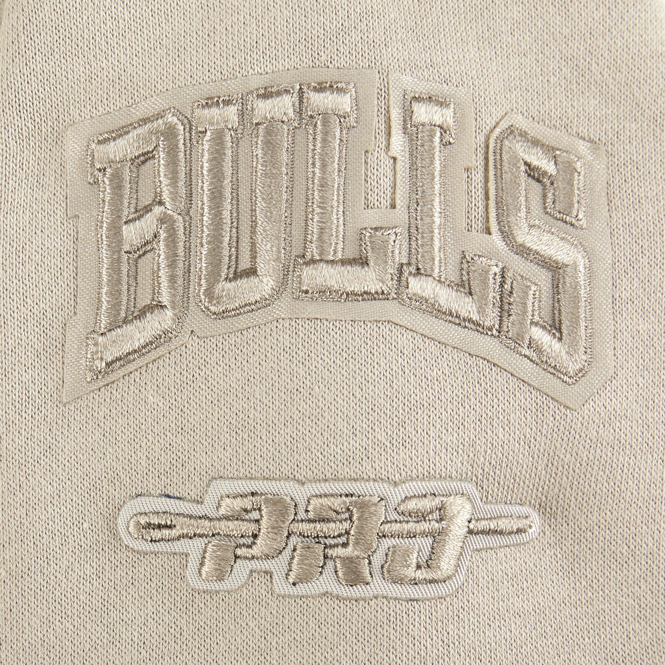 Pro Standard Toddler Boys' NBA Chicago Bulls Neutral Fleece Crewneck - Stone - STONE Thumbnail View 4