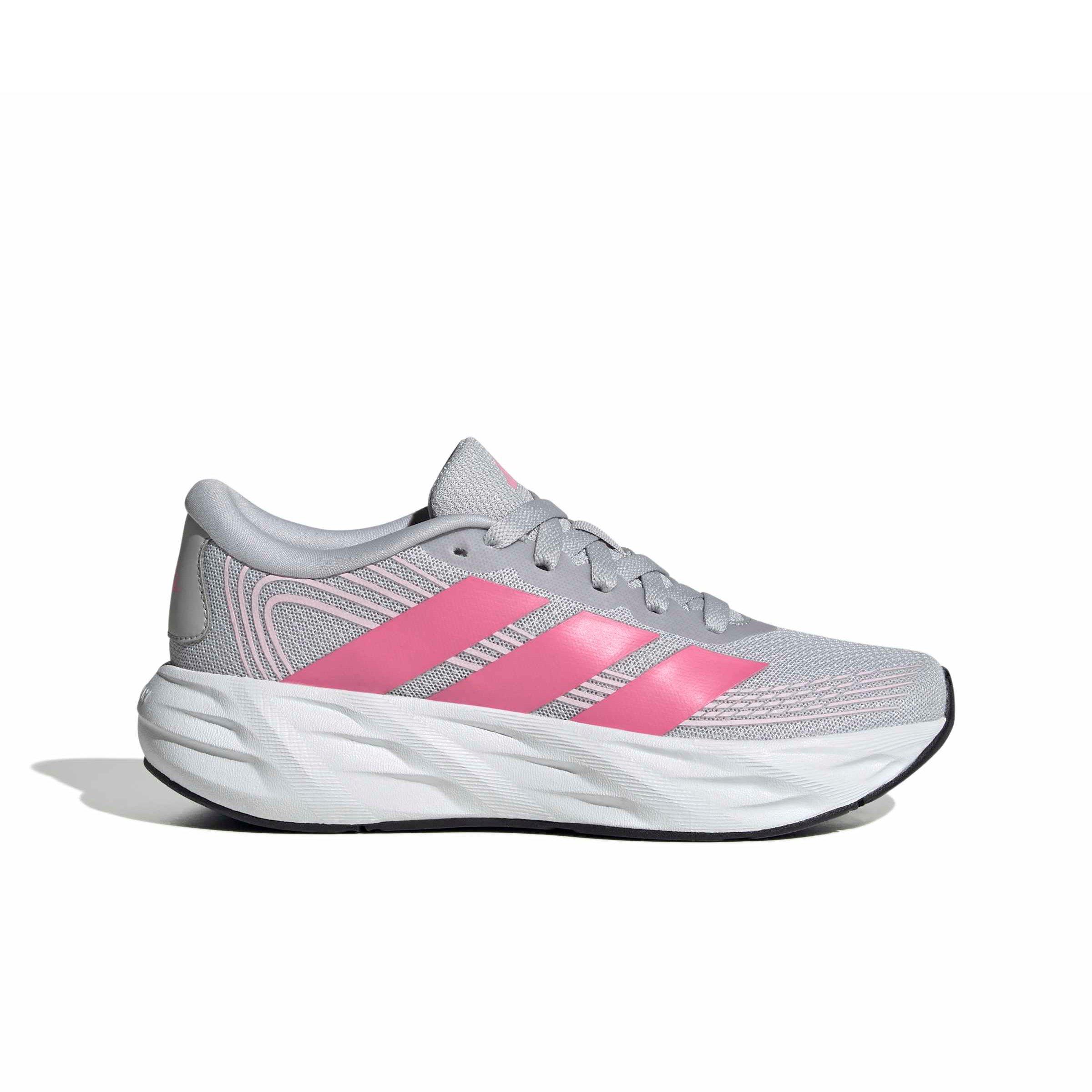 adidas Galaxy 8 "Lgh Solid Grey/Pink Fusion/Clear Pink" Grade School Girls' Running Shoe - GREY/PINK/PINK