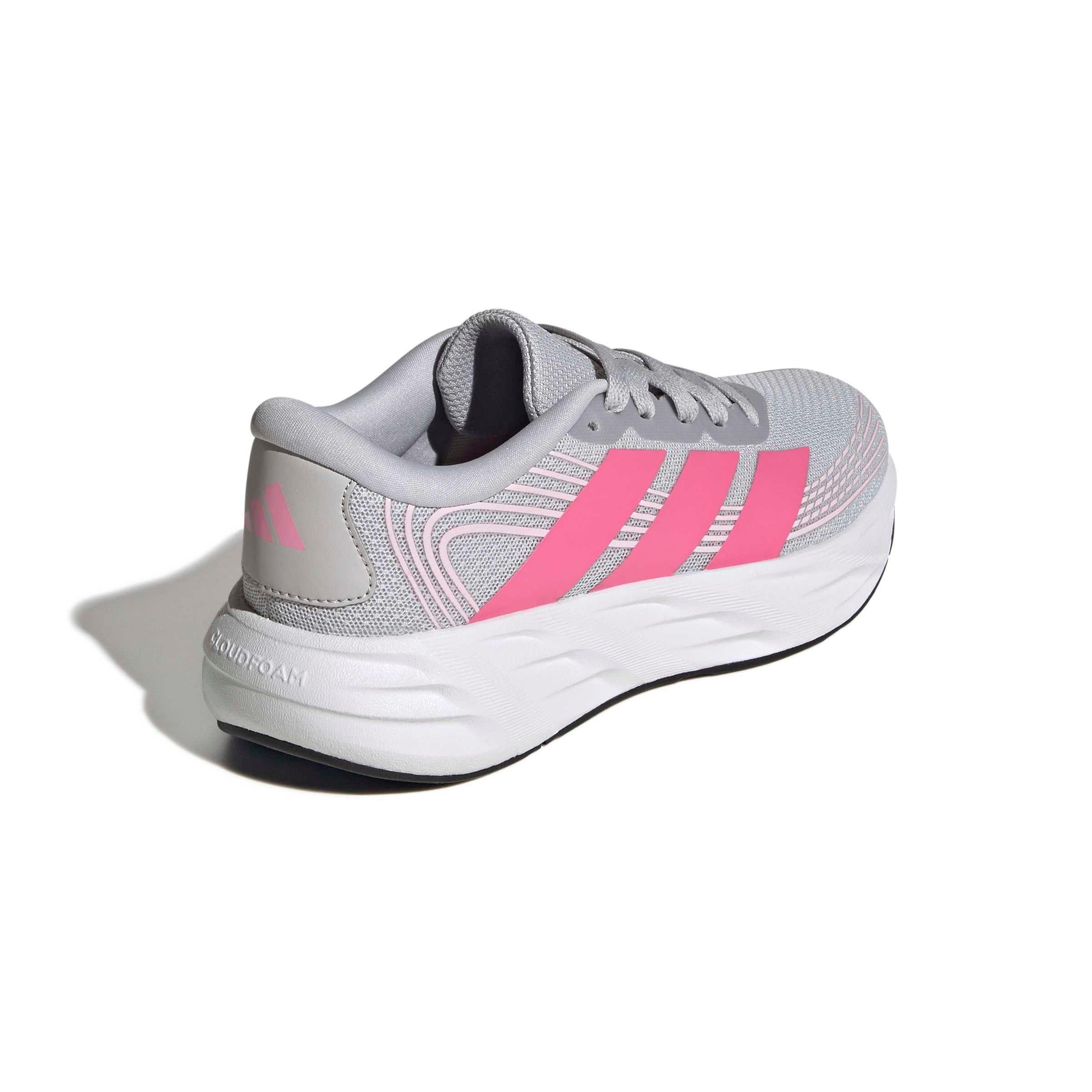 adidas Galaxy 8 "Lgh Solid Grey/Pink Fusion/Clear Pink" Grade School Girls' Running Shoe - GREY/PINK/PINK
