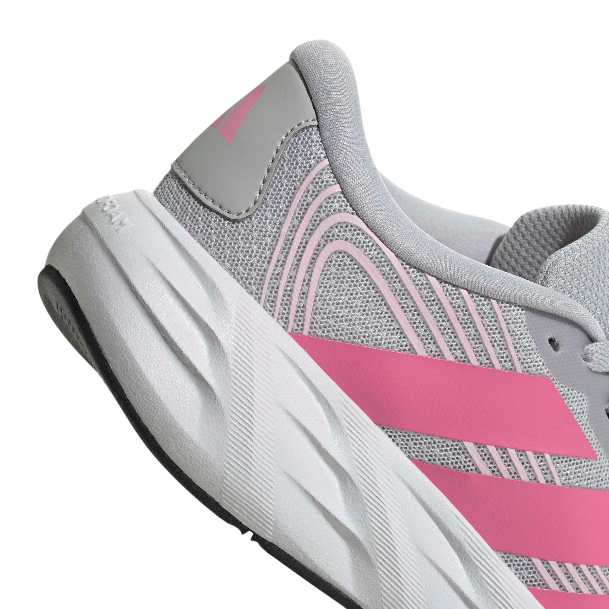 adidas Galaxy 8 "Lgh Solid Grey/Pink Fusion/Clear Pink" Grade School Girls' Running Shoe - GREY/PINK/PINK