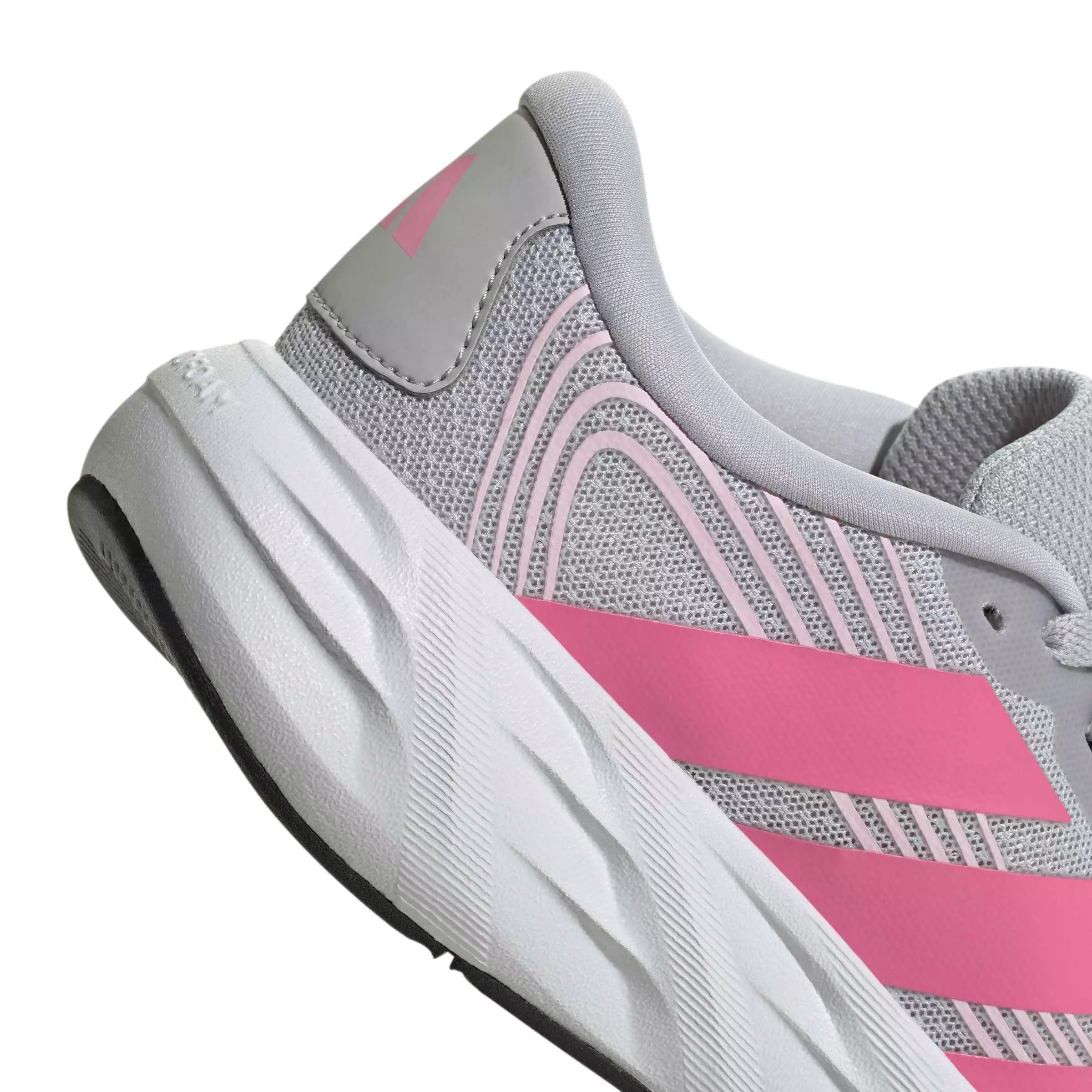 adidas Galaxy 8 "Lgh Solid Grey/Pink Fusion/Clear Pink" Grade School Girls' Running Shoe - GREY/PINK/PINK