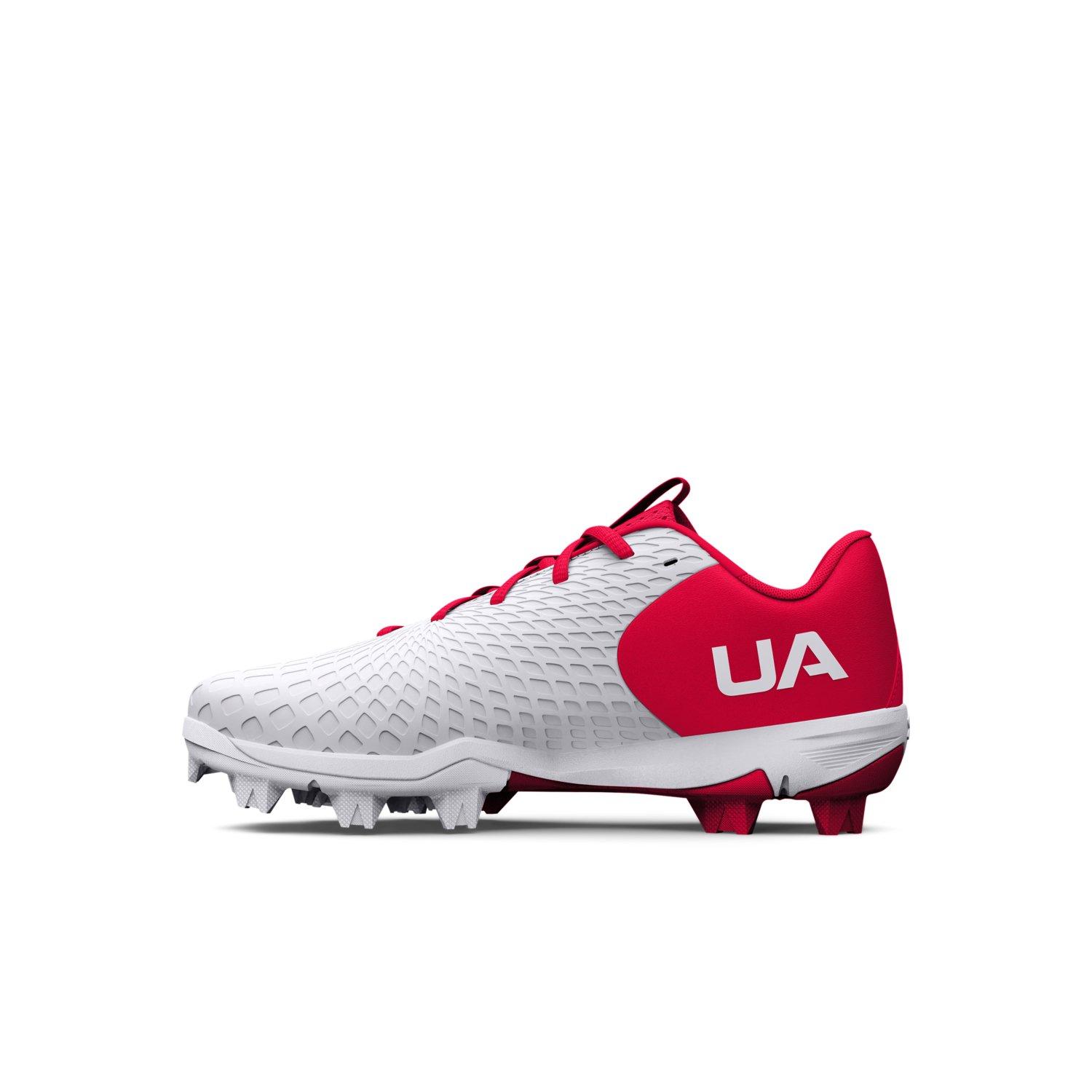 Under Armour Glyde 2 RM Jr.  Preschool Girls' "White/Red" Softball Cleat