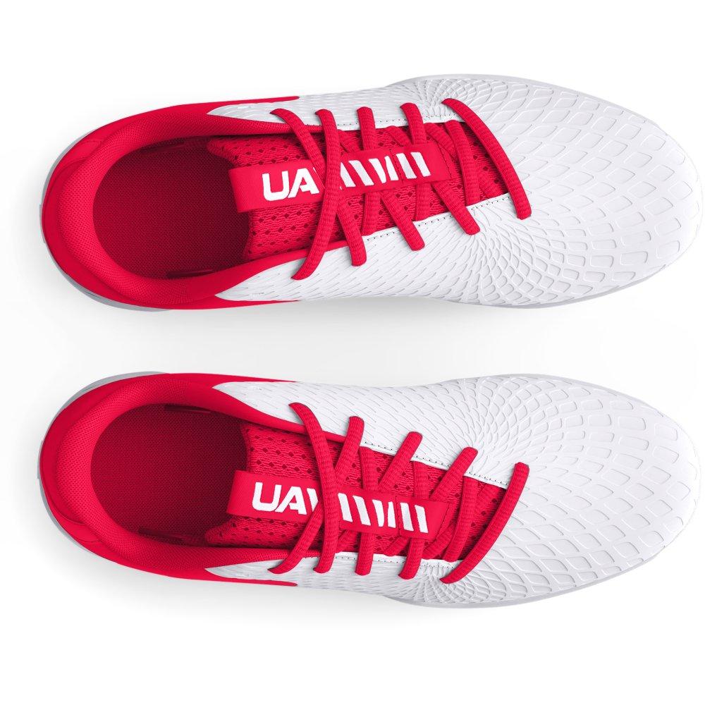 Under Armour Glyde 2 RM Jr.  Preschool Girls' "White/Red" Softball Cleat