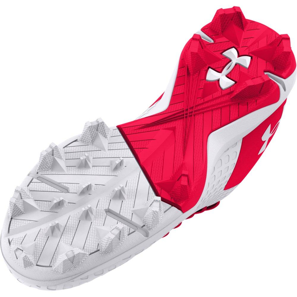 Under Armour Glyde 2 RM Jr.  Preschool Girls' "White/Red" Softball Cleat