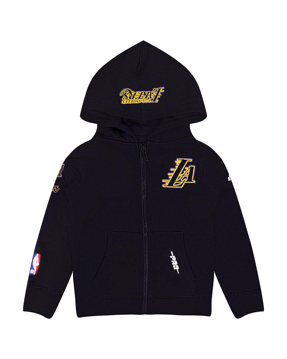 Pro Standard Toddler Boys' NBA Los Angeles Lakers Classic Fleece FZ Hoodie - Black - BLACK Thumbnail View 1