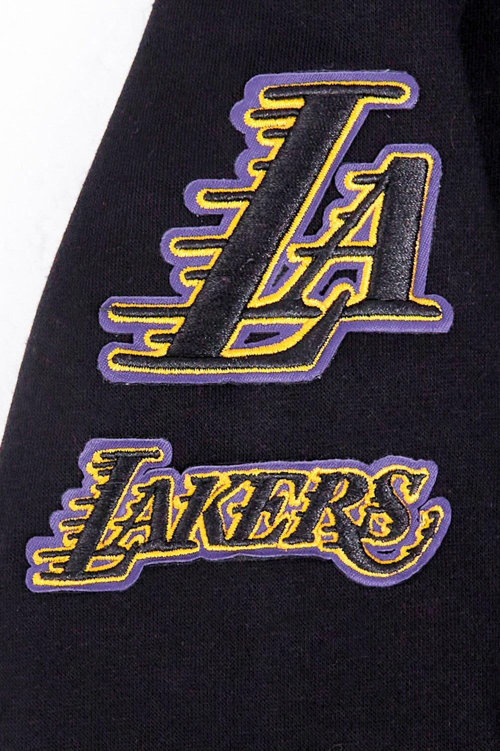 Pro Standard Toddler Boys' NBA Los Angeles Lakers Classic Fleece FZ Hoodie -Black - BLACK Thumbnail View 4