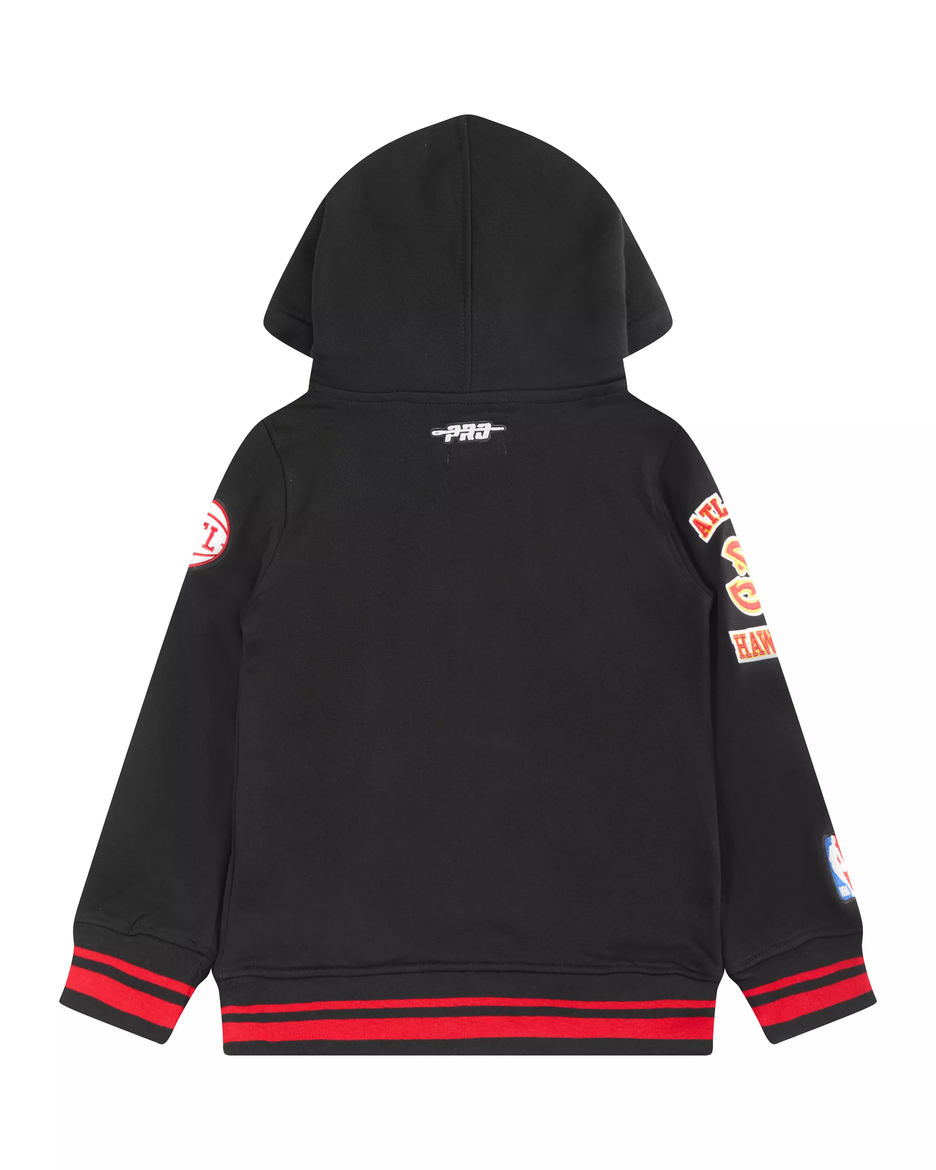 Pro Standard Toddler Boys' NBA Atlanta Hawks Retro Classic Rib Fleece PO Hoodie - Black/Red - BLACK/RED