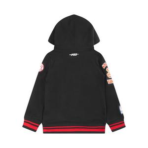 Pro Standard Toddler Boys' NBA Atlanta Hawks Retro Classic Rib Fleece PO Hoodie -Black/Red