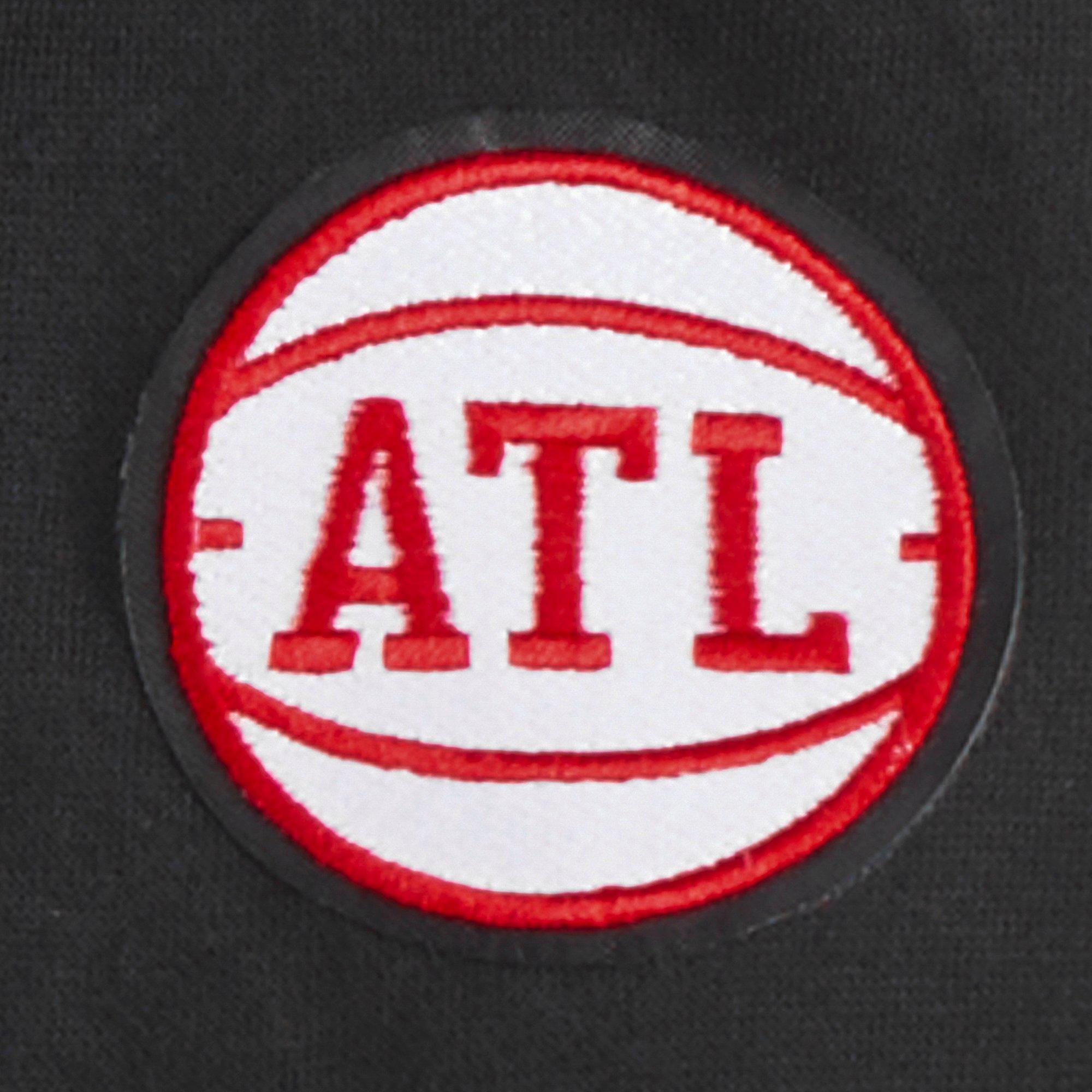 Pro Standard Toddler Boys' NBA Atlanta Hawks Retro Classic Rib Fleece PO Hoodie - Black/Red - BLACK/RED Thumbnail View 5