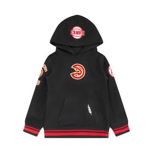 Pro Standard Toddler Boys' NBA Atlanta Hawks Retro Classic Rib Fleece PO Hoodie -Black/Red