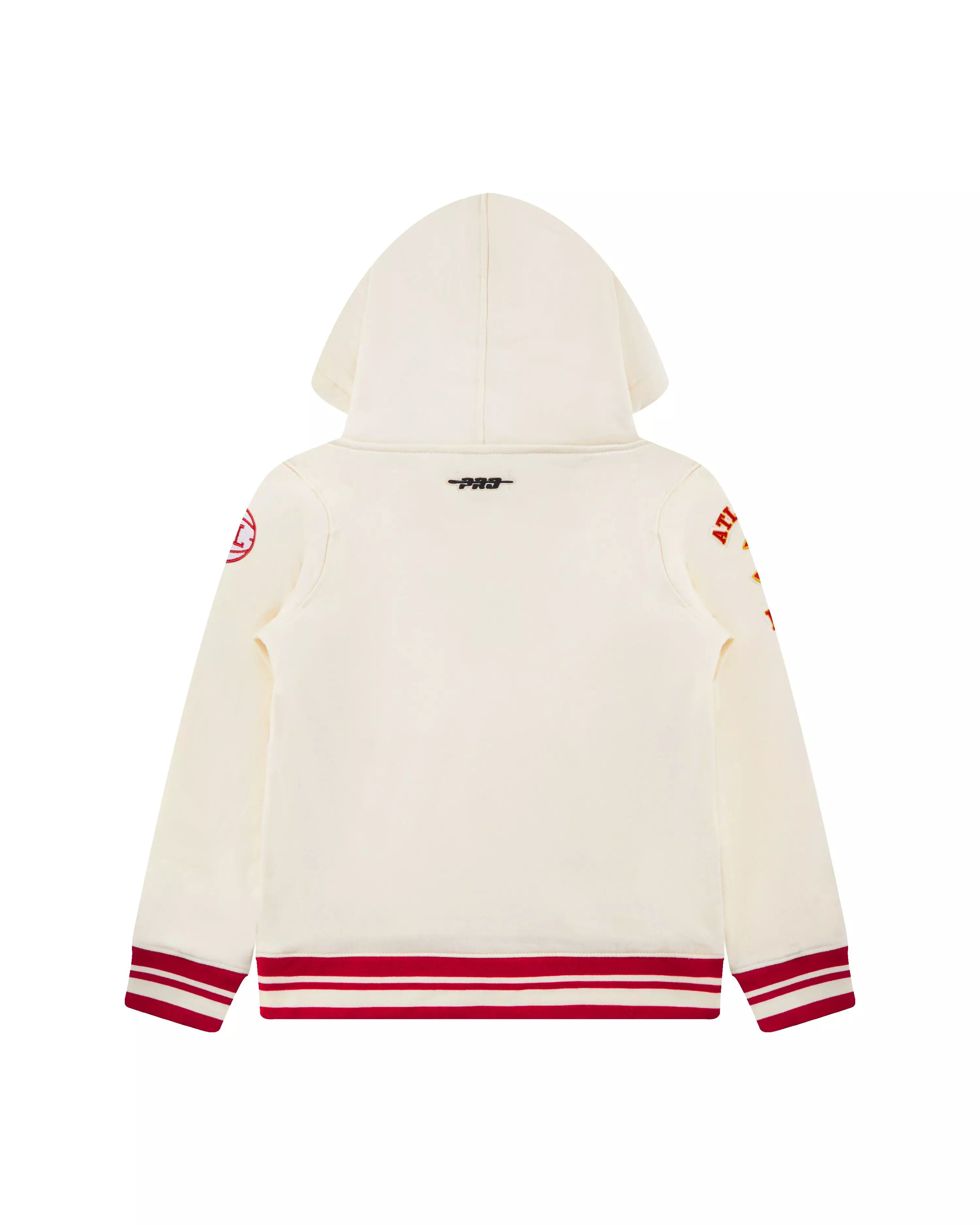 Pro Standard Toddler Boys' NBA Atlanta Hawks Retro Classic Rib Fleece PO Hoodie -Cream/Red - CREAM/RED