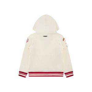 Pro Standard Toddler Boys' NBA Atlanta Hawks Retro Classic Rib Fleece PO Hoodie -Cream/Red