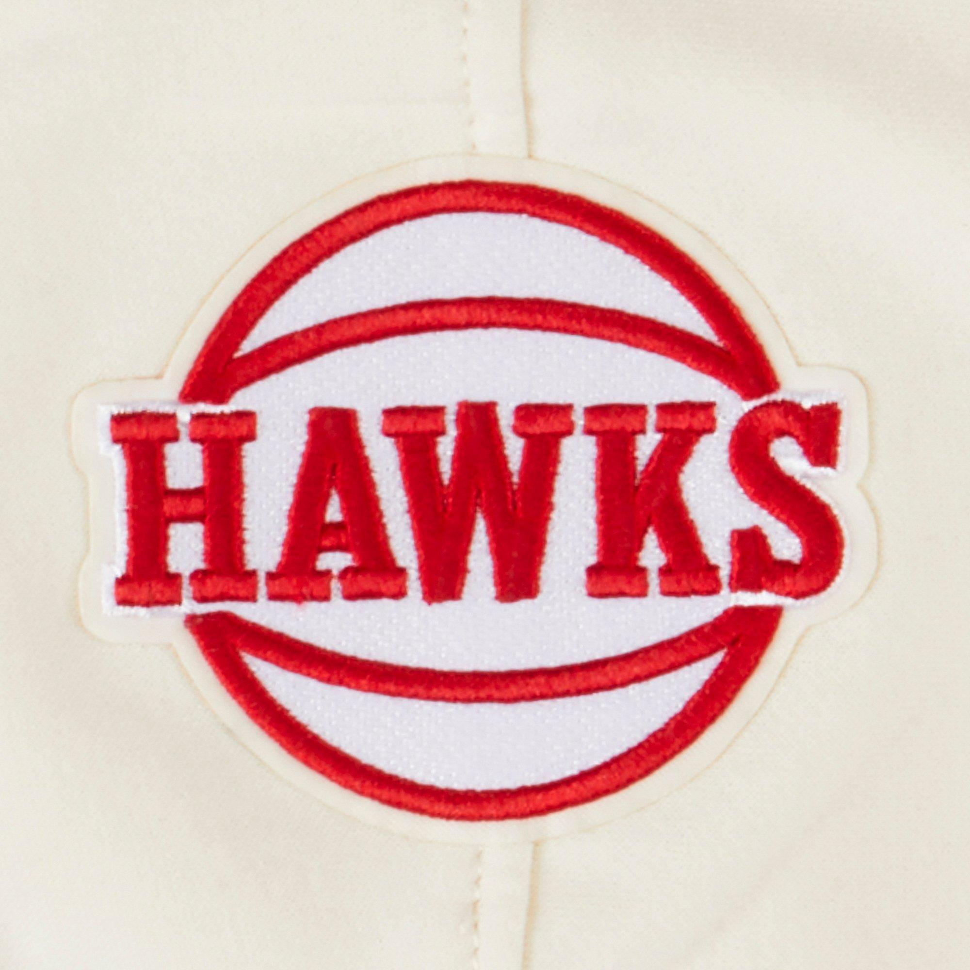 Pro Standard Toddler Boys' NBA Atlanta Hawks Retro Classic Rib Fleece PO Hoodie -Cream/Red - CREAM/RED Thumbnail View 3