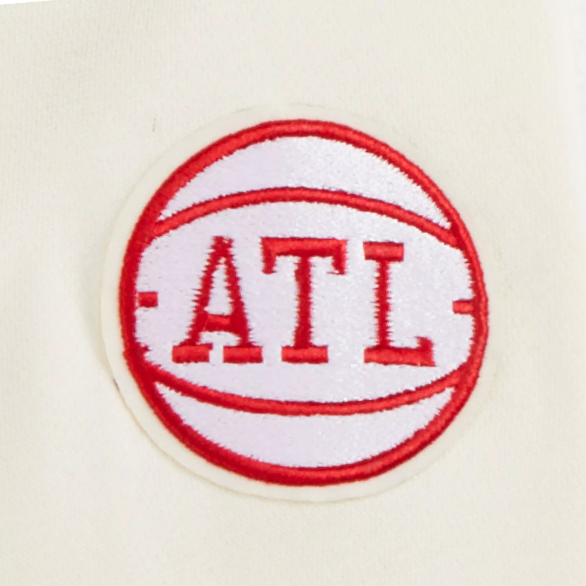 Pro Standard Toddler Boys' NBA Atlanta Hawks Retro Classic Rib Fleece PO Hoodie -Cream/Red - CREAM/RED