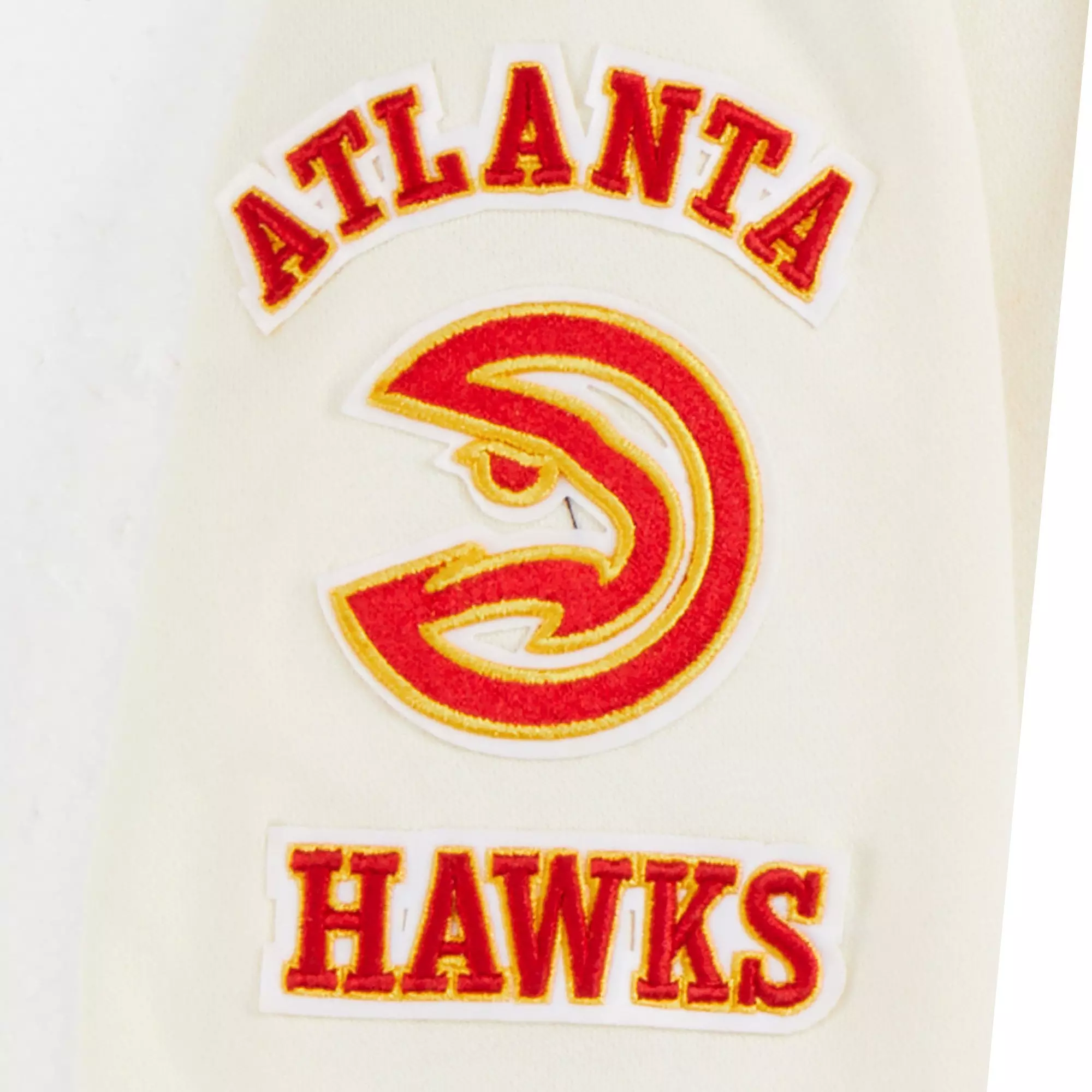 Pro Standard Toddler Boys' NBA Atlanta Hawks Retro Classic Rib Fleece PO Hoodie -Cream/Red - CREAM/RED