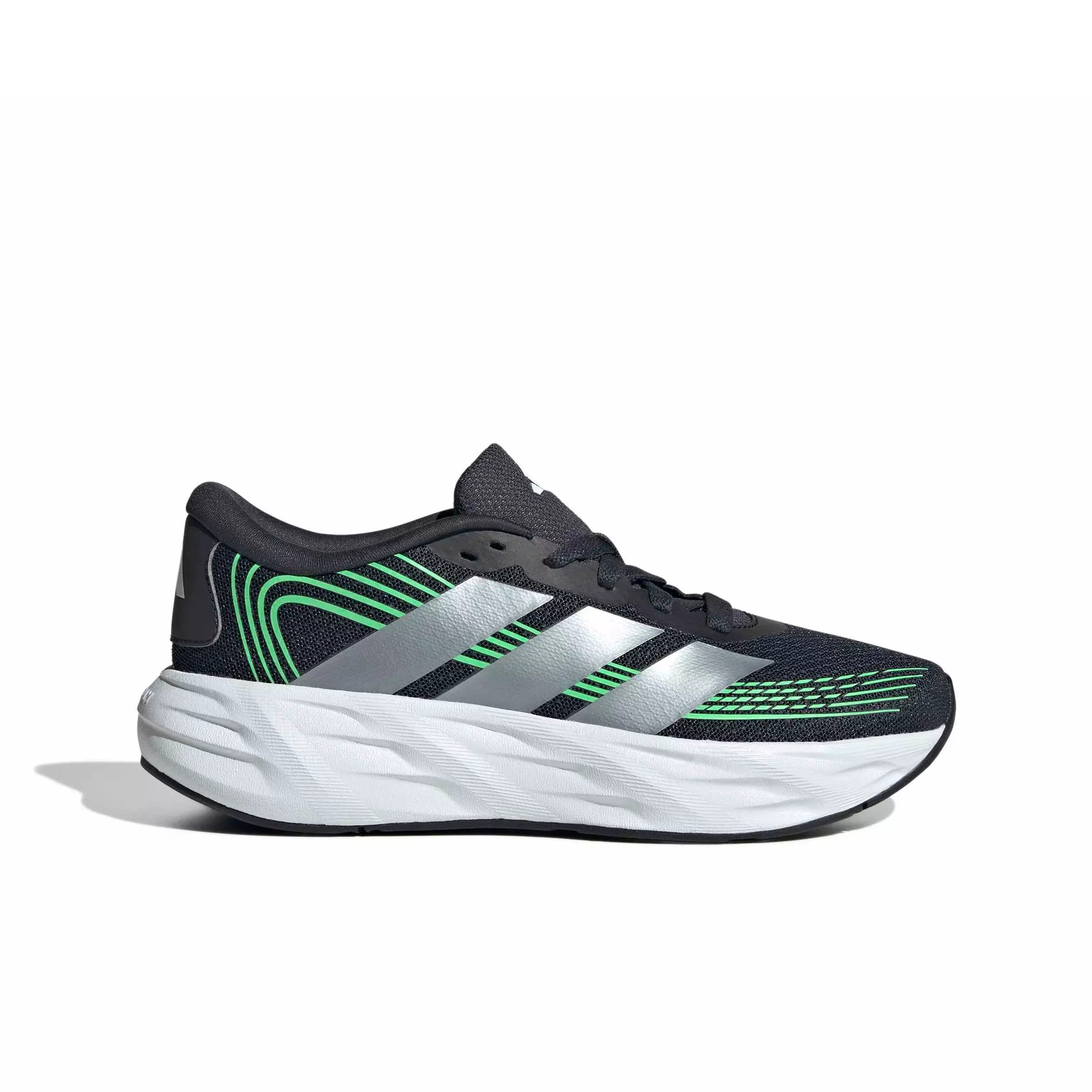 adidas Galaxy 8 "Night Grey/Tech Grey Met./Screaming Green" Grade School Boys' Running Shoe - GREY/GREY/GREEN
