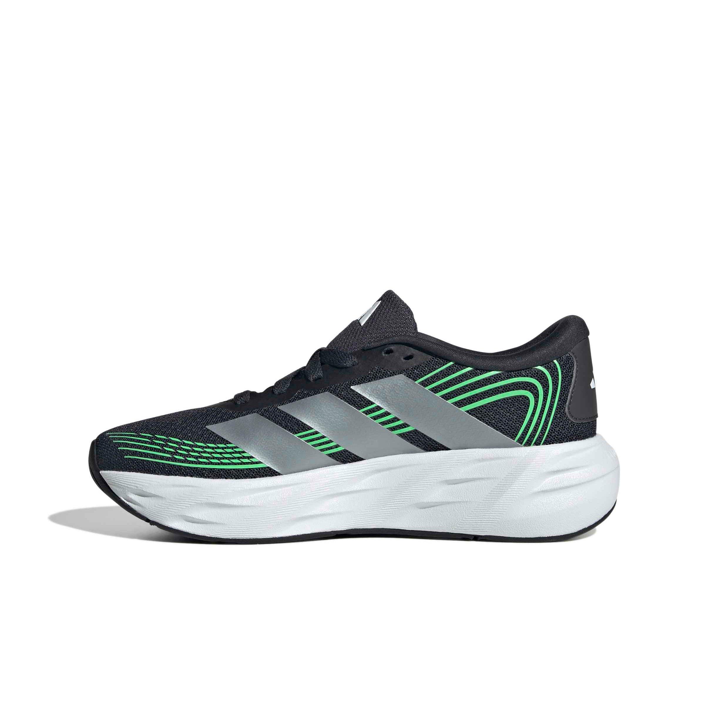adidas Galaxy 8 "Night Grey/Tech Grey Met./Screaming Green" Grade School Boys' Running Shoe - GREY/GREY/GREEN