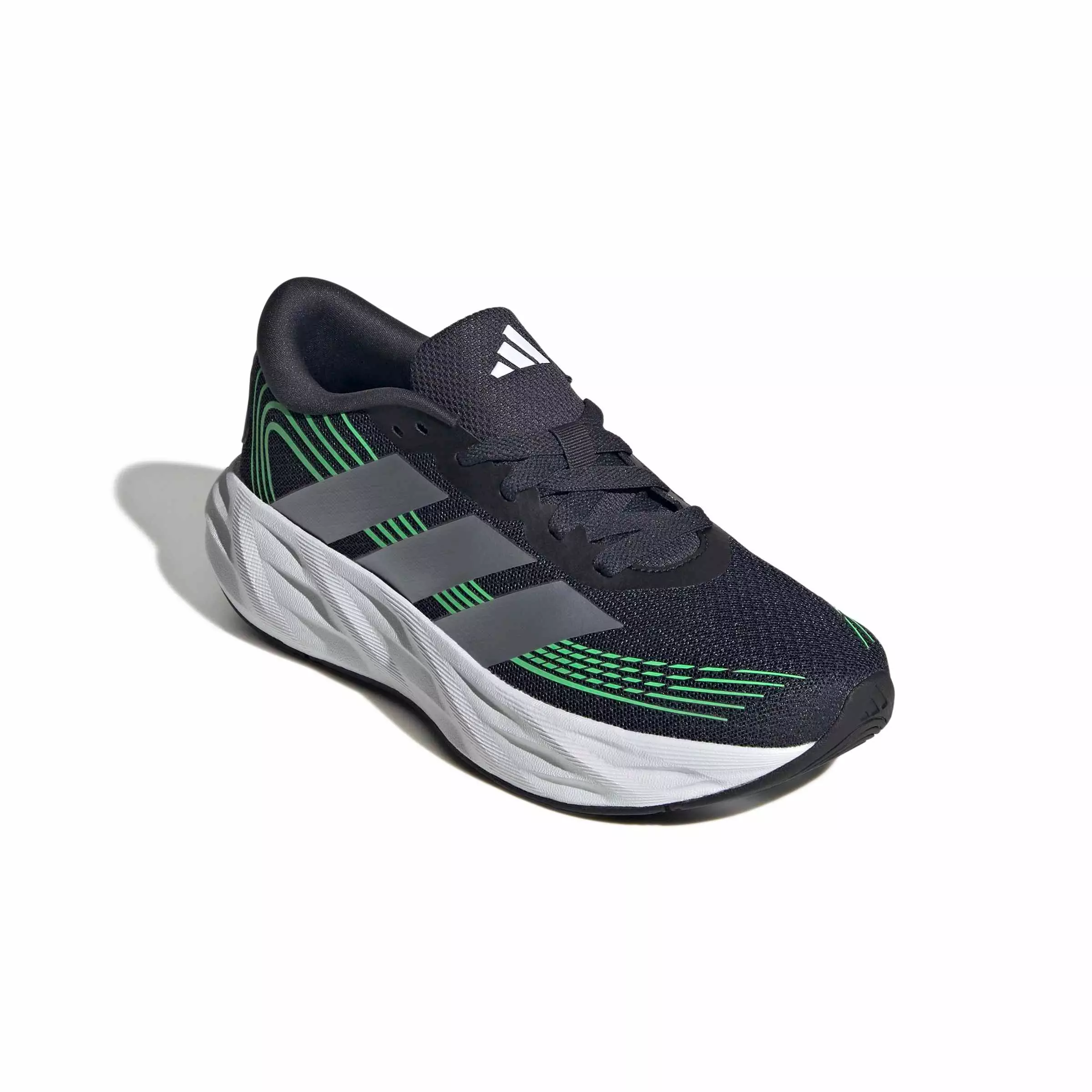 adidas Galaxy 8 "Night Grey/Tech Grey Met./Screaming Green" Grade School Boys' Running Shoe - GREY/GREY/GREEN
