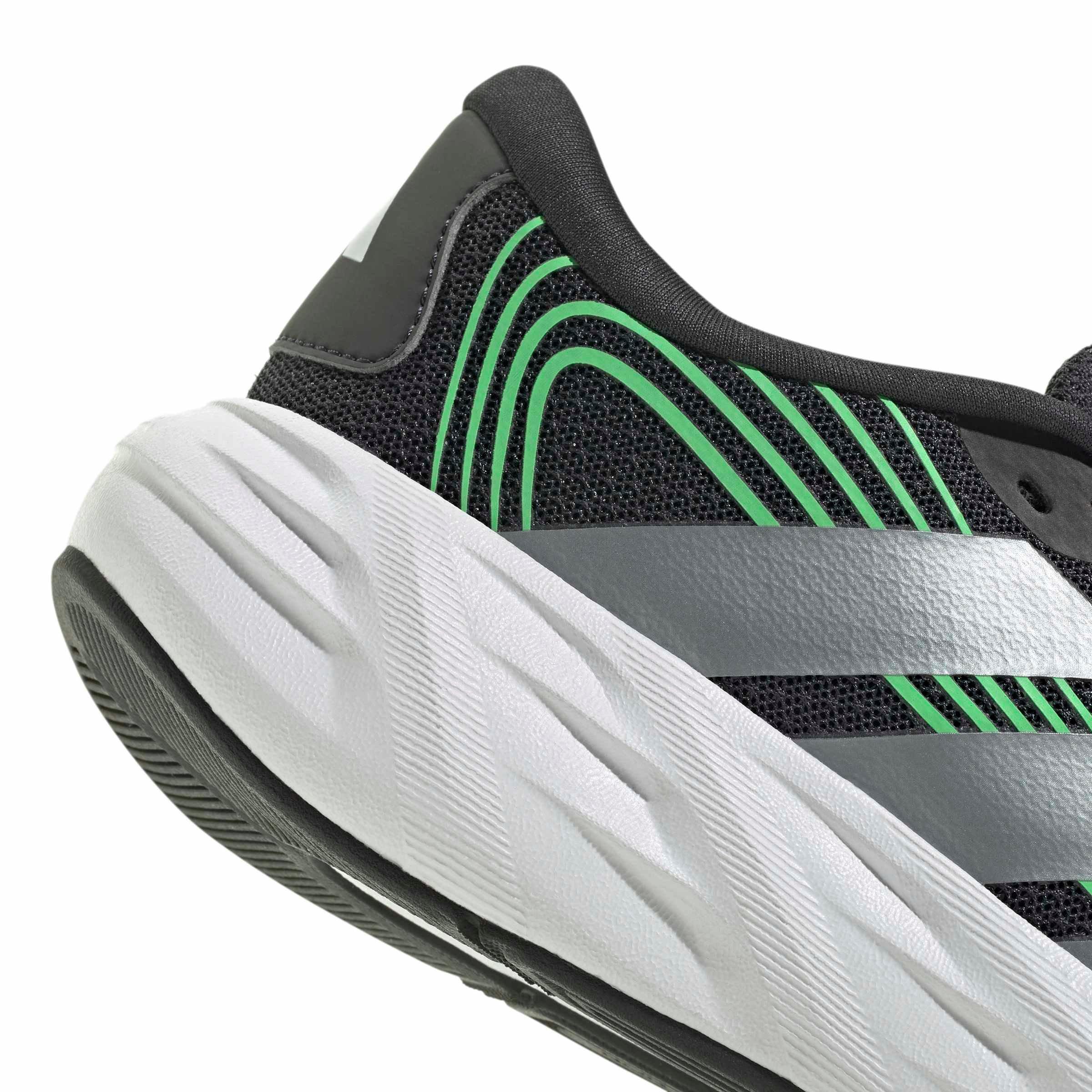 adidas Galaxy 8 "Night Grey/Tech Grey Met./Screaming Green" Grade School Boys' Running Shoe - GREY/GREY/GREEN