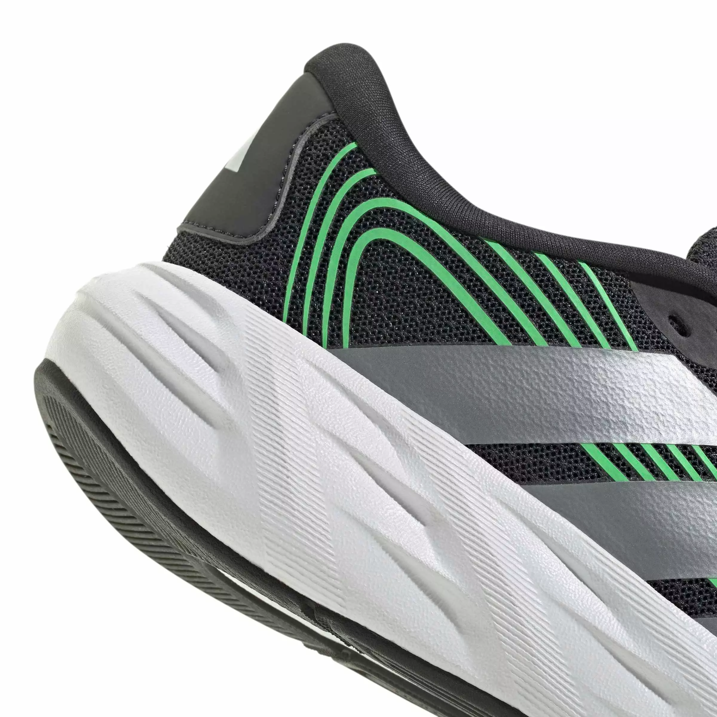 adidas Galaxy 8 "Night Grey/Tech Grey Met./Screaming Green" Grade School Boys' Running Shoe - GREY/GREY/GREEN