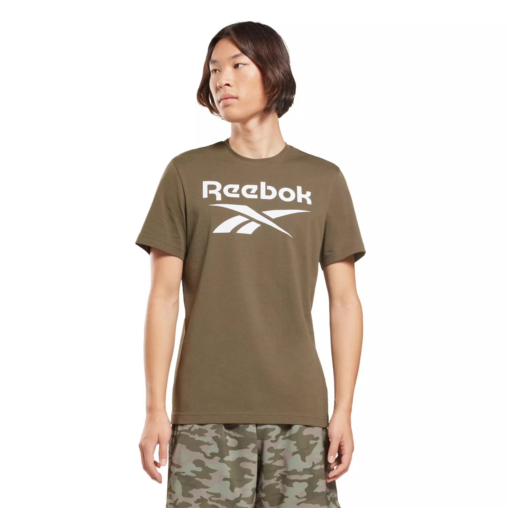 Reebok Men's Identity Big Logo Tee - Green - GREEN