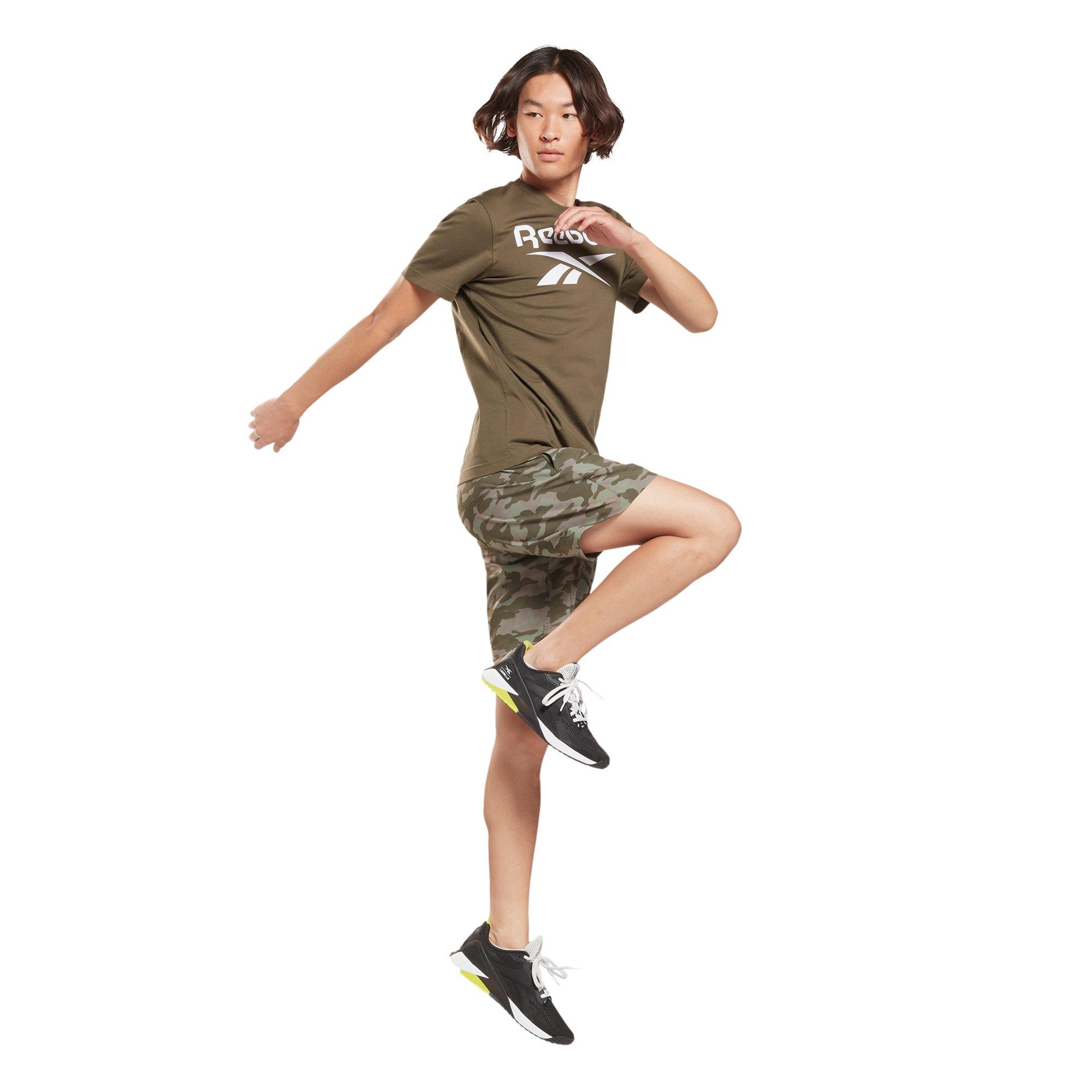 Reebok Men's Identity Big Logo Tee - Green - GREEN Thumbnail View 3