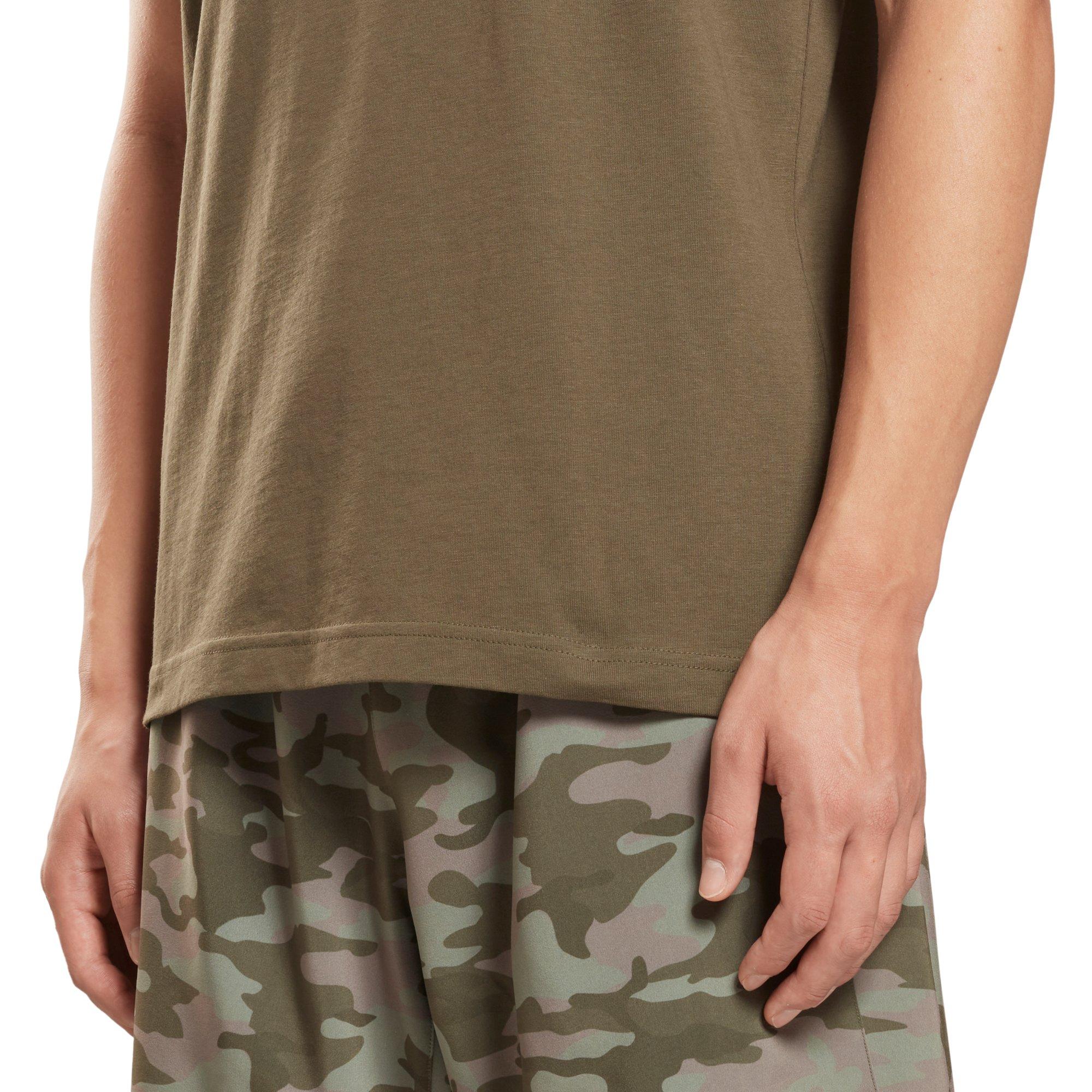 Reebok Men's Identity Big Logo Tee - Green - GREEN Thumbnail View 5