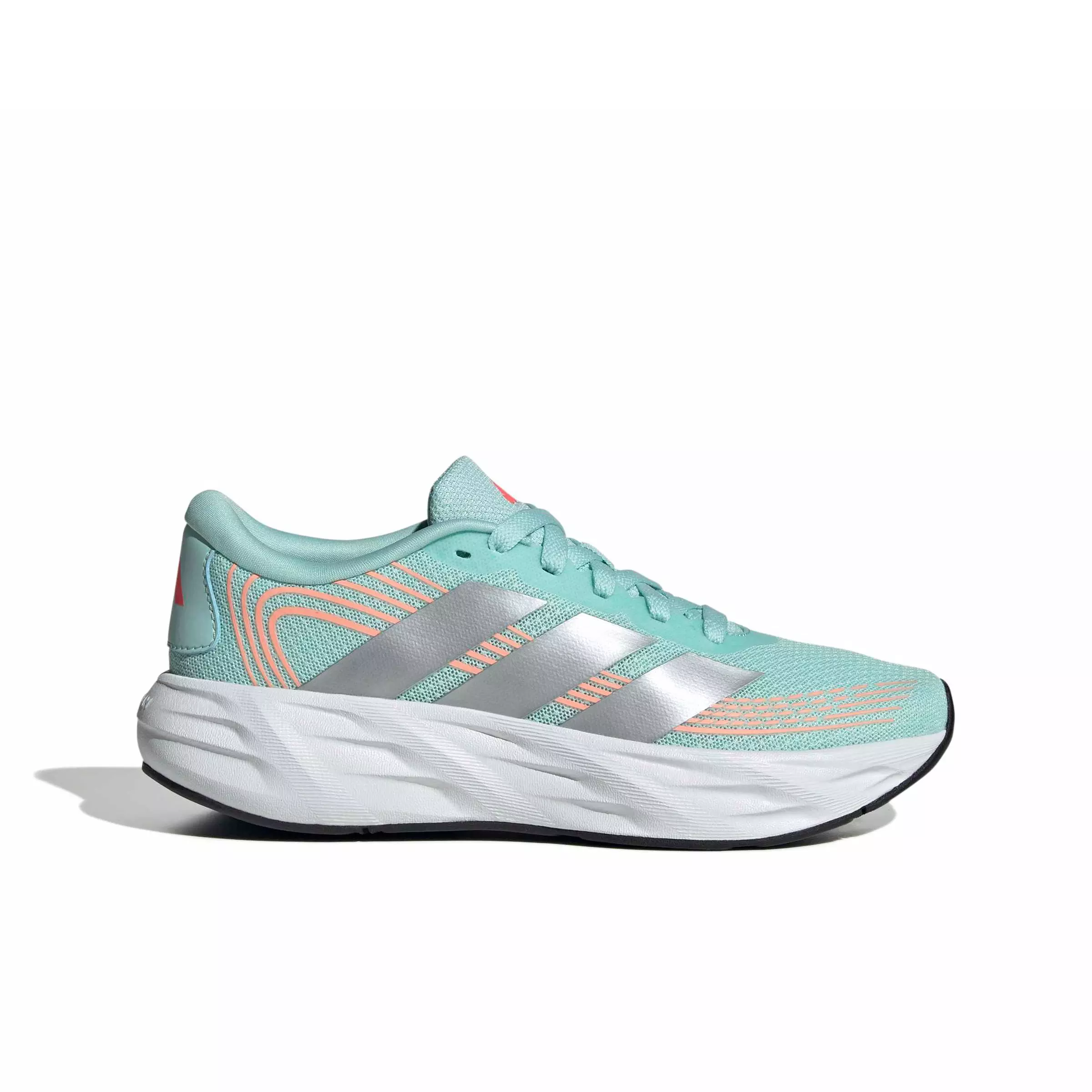adidas Galaxy 8 "Semi Flash Aqua/Tech Grey Metallic/Frozen Turbo" Grade School Boys' Running Shoe - AQUA/GREY/TURBO