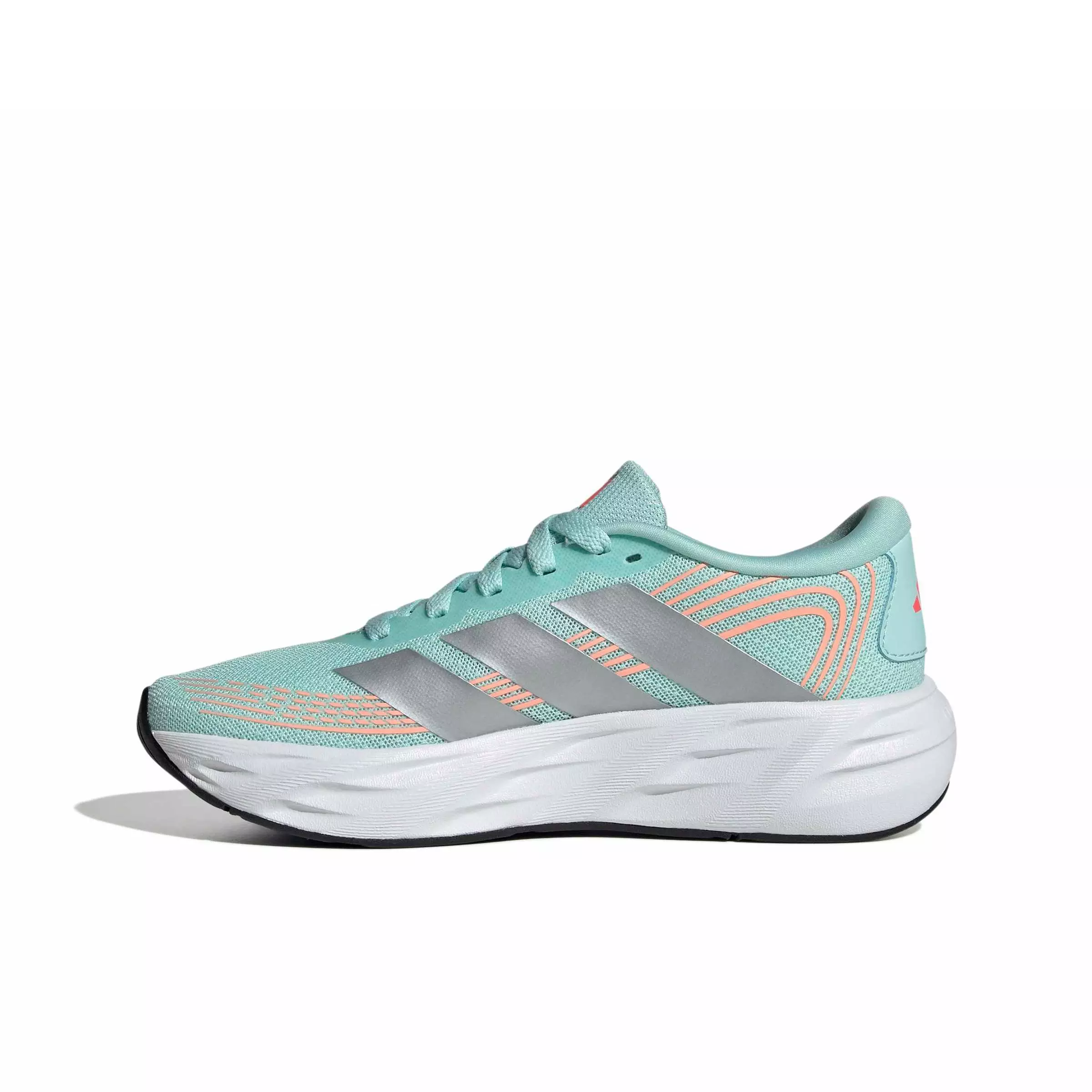 adidas Galaxy 8 "Semi Flash Aqua/Tech Grey Metallic/Frozen Turbo" Grade School Boys' Running Shoe - AQUA/GREY/TURBO