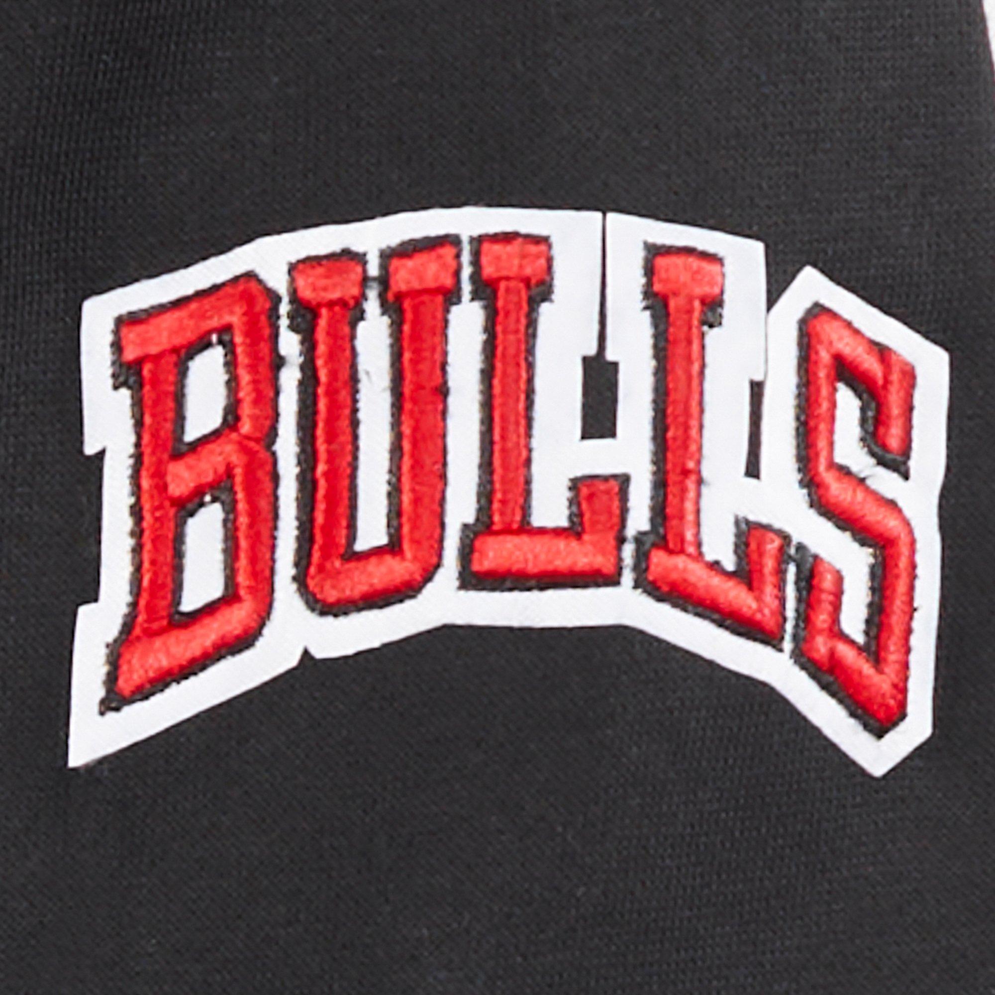 Pro Standard Toddler Boys' NBA Chicago Bulls Retro Classic Rib Fleece PO Hoodie - Black/Red - BLACK/RED Thumbnail View 4