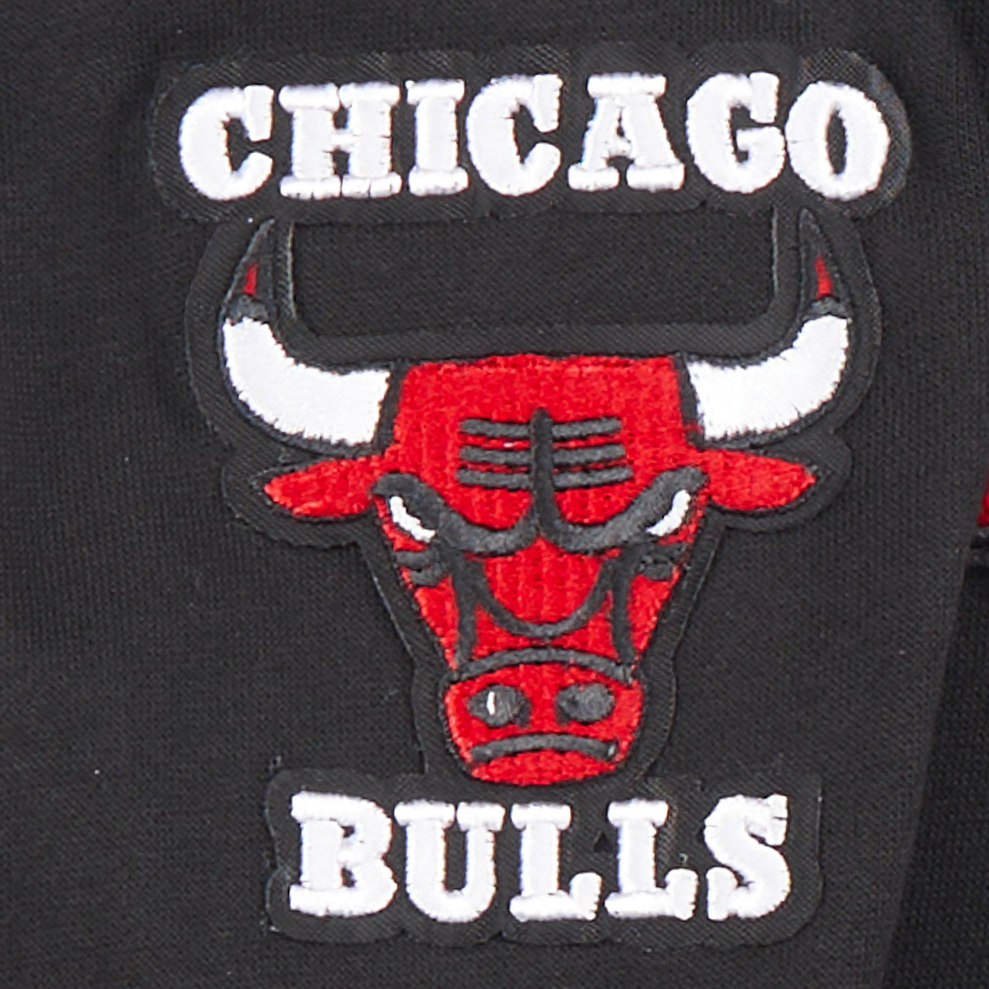 Pro Standard Toddler Boys' NBA Chicago Bulls Retro Classic Rib Fleece PO Hoodie - Black/Red - BLACK/RED Thumbnail View 5