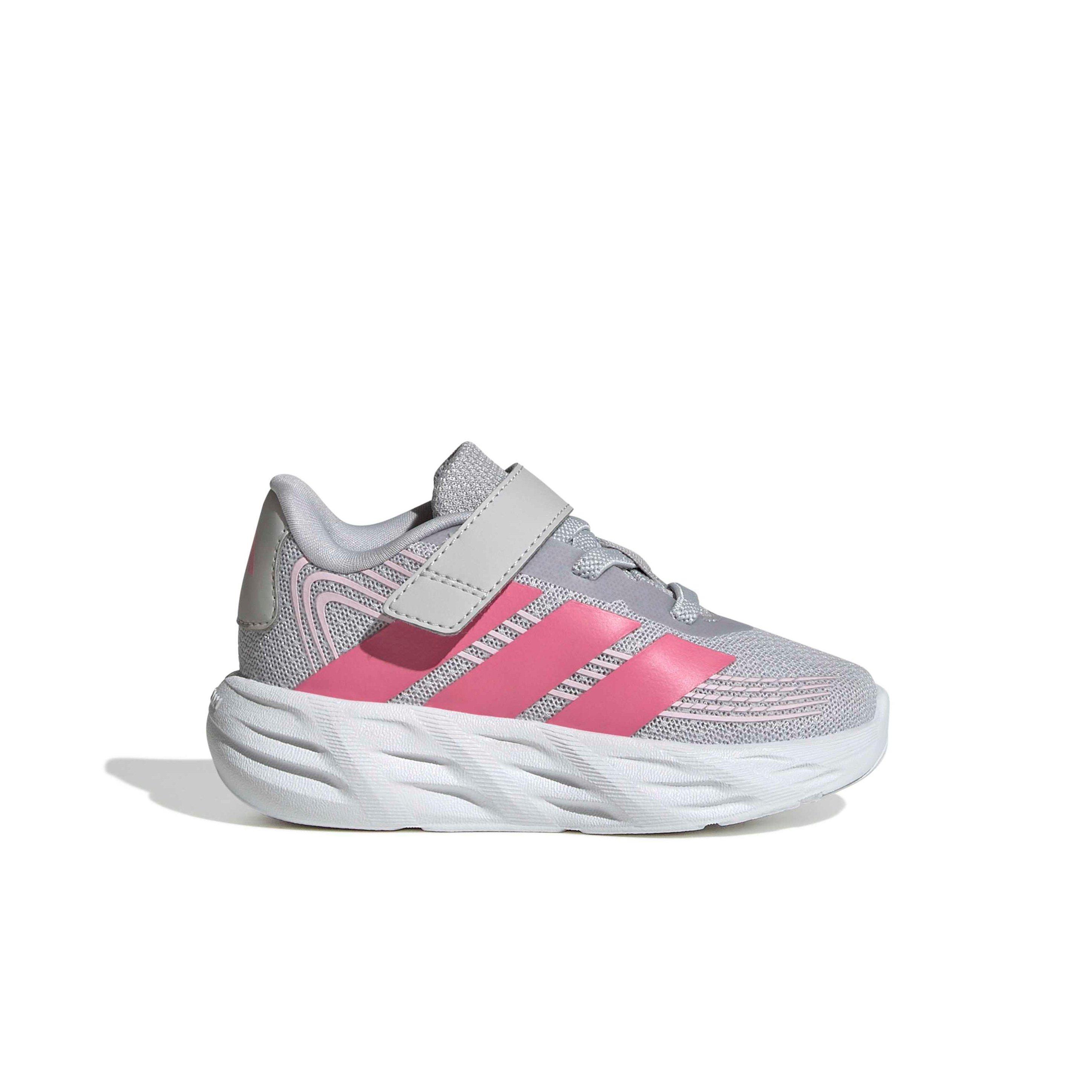 adidas Galaxy 8 "Lgh Solid Grey/Pink Fusion/Clear Pink" Infant Girls' Running Shoe - GREY/PINK/PINK
