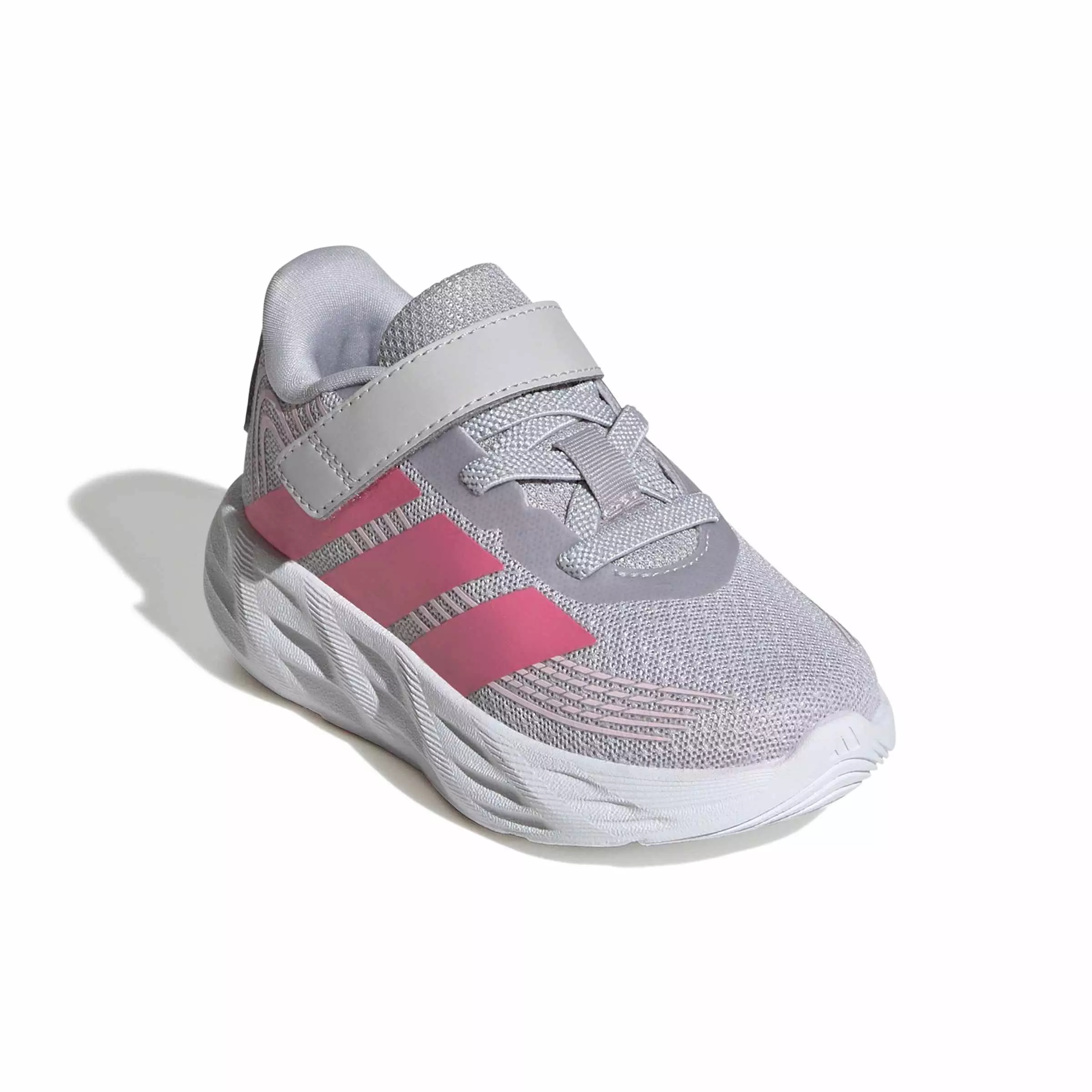 adidas Galaxy 8 "Lgh Solid Grey/Pink Fusion/Clear Pink" Infant Girls' Running Shoe - GREY/PINK/PINK