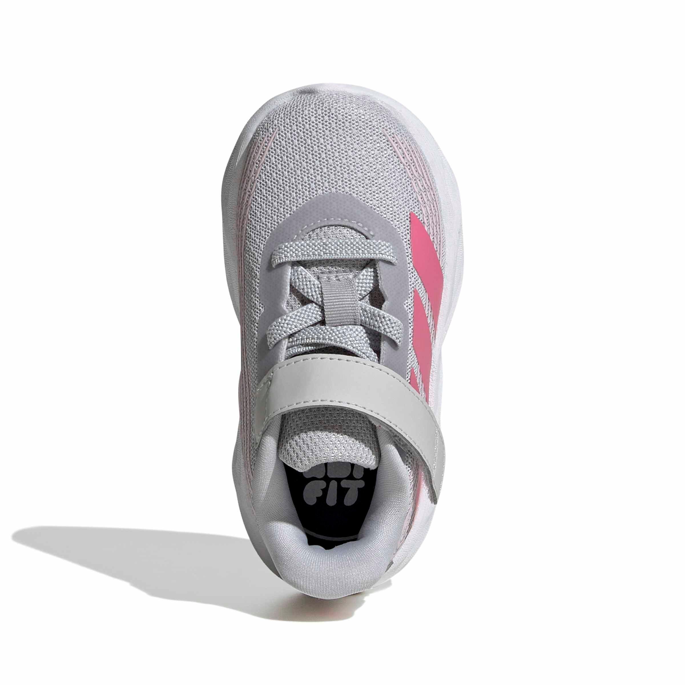 adidas Galaxy 8 "Lgh Solid Grey/Pink Fusion/Clear Pink" Infant Girls' Running Shoe - GREY/PINK/PINK