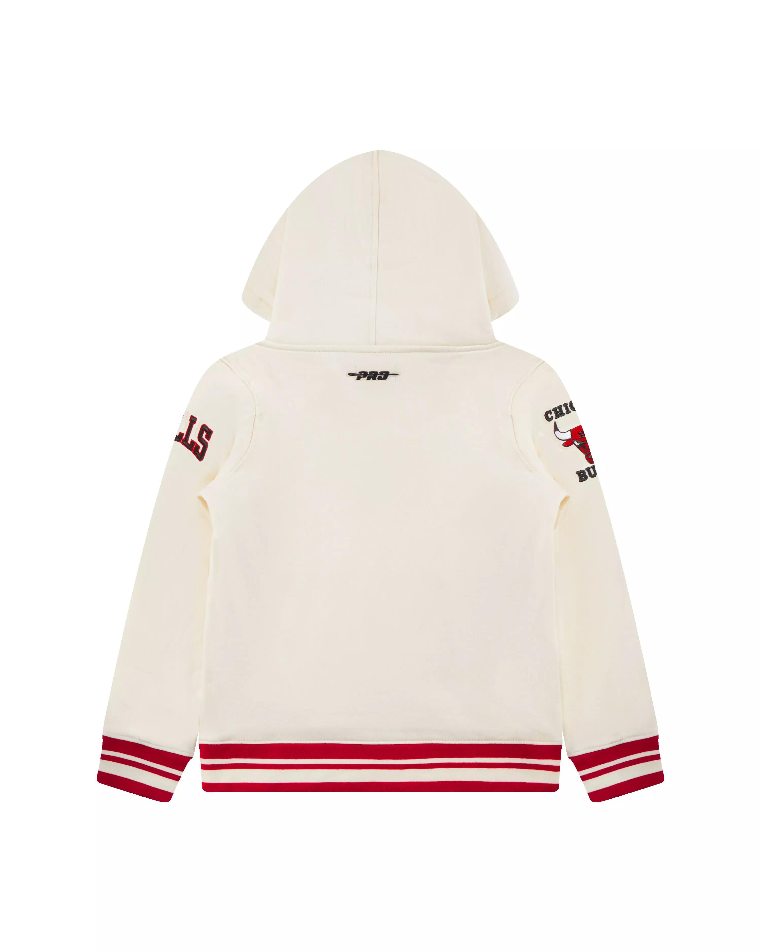 Pro Standard Toddler Boys' NBA Chicago Bulls Retro Classic Rib Fleece PO Hoodie -Cream/Red - CREAM/RED