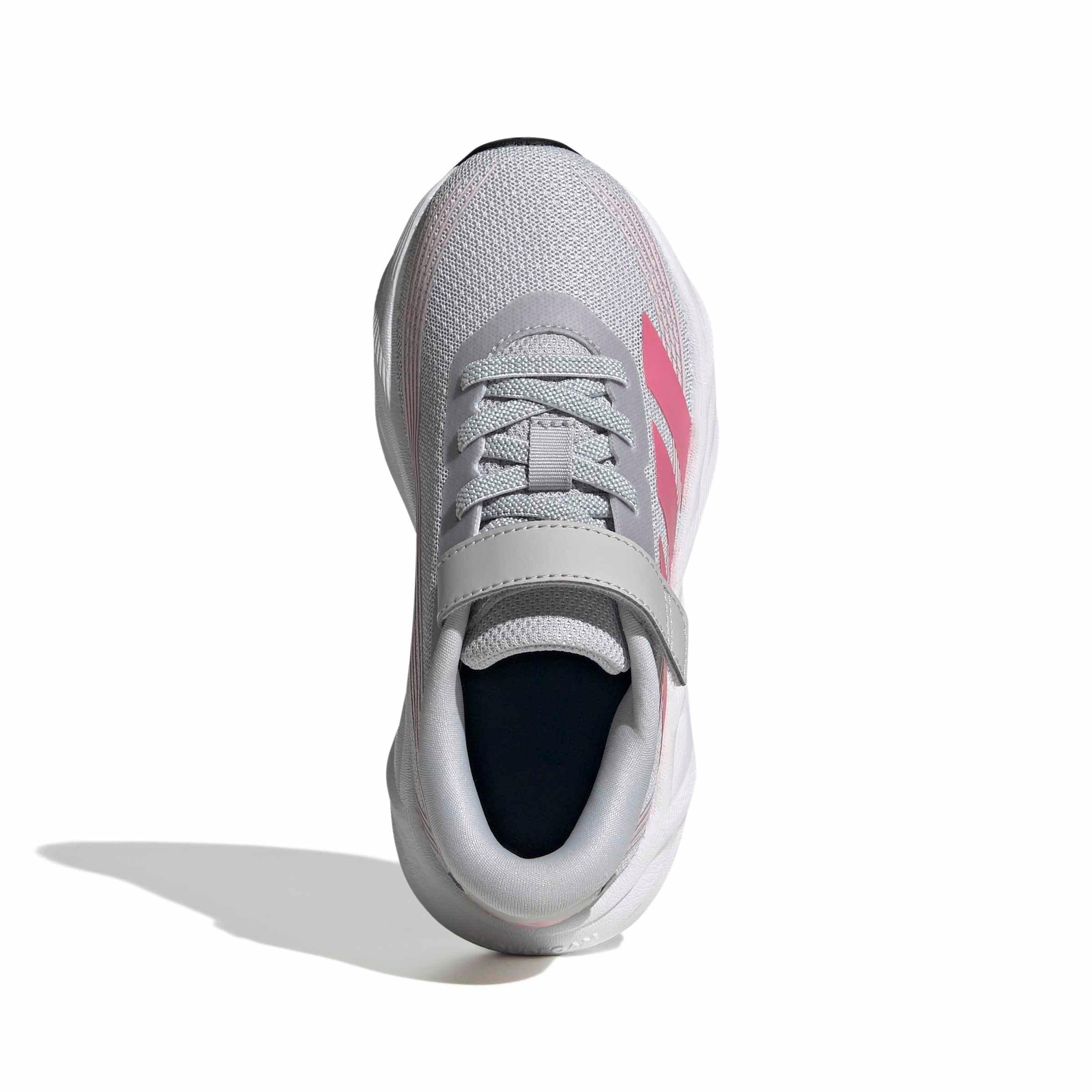 adidas Galaxy 8 EL C "Lgh Solid Grey/Pink Fusion/Clear Pink" Preschool Girls' Running Shoe - GREY/PINK/PINK
