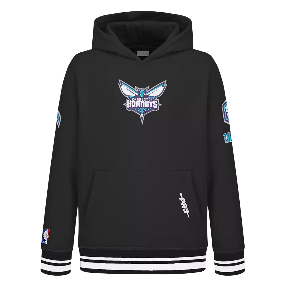 Pro Standard​ NFL Charlotte Hornets Retro Classic​ Toddler Boys' Rib Fleece Pullover Hoodie - Black - BLACK
