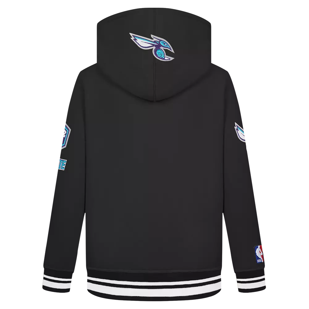 Pro Standard​ NFL Charlotte Hornets Retro Classic​ Toddler Boys' Rib Fleece Pullover Hoodie - Black - BLACK