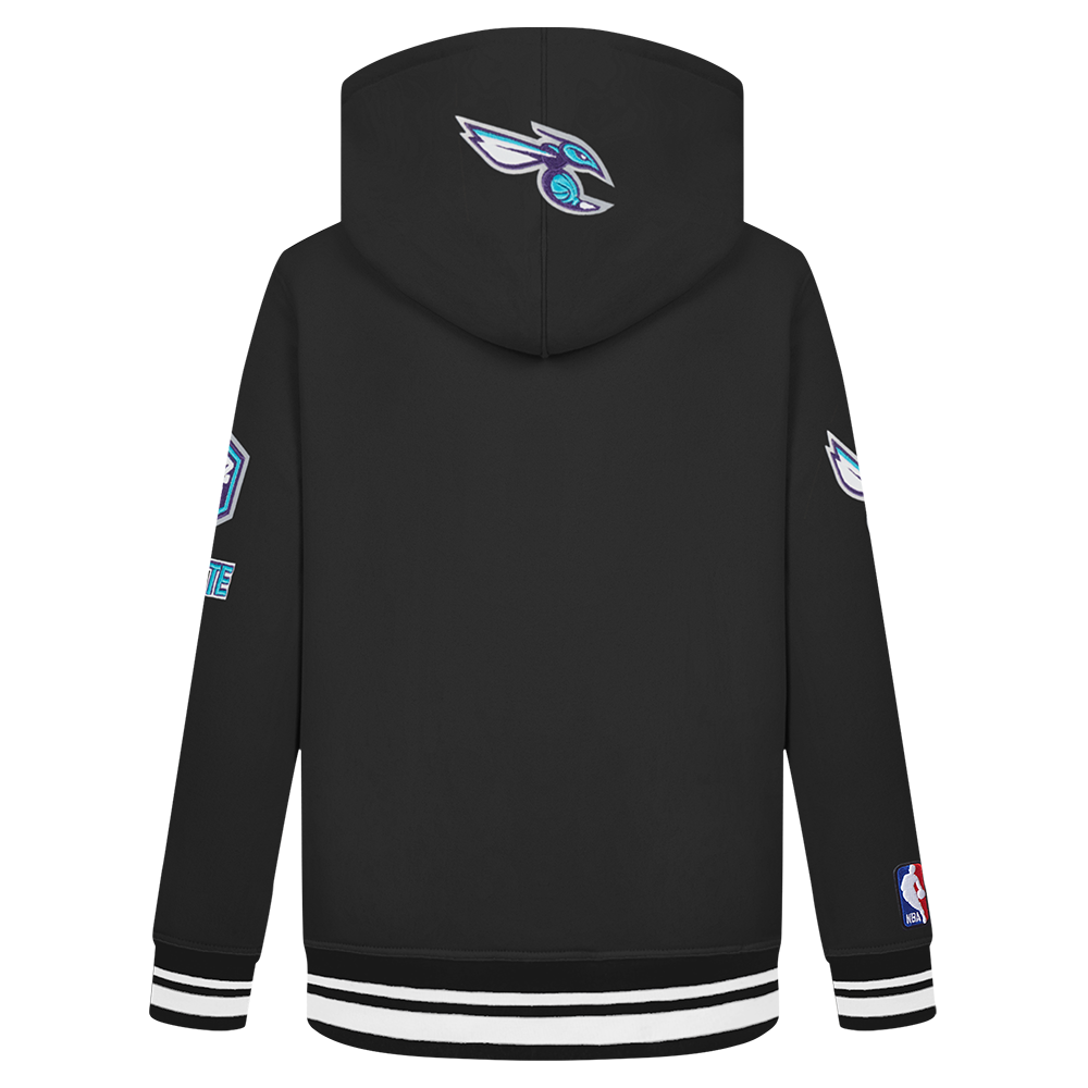 Pro Standard​ NFL Charlotte Hornets Retro Classic​ Toddler Boys' Rib Fleece Pullover Hoodie -Black - BLACK Thumbnail View 2