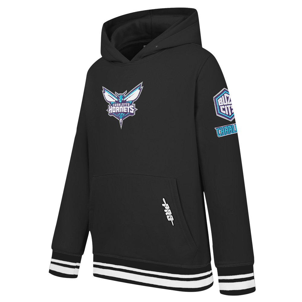 Pro Standard​ NFL Charlotte Hornets Retro Classic​ Toddler Boys' Rib Fleece Pullover Hoodie - Black - BLACK Thumbnail View 3